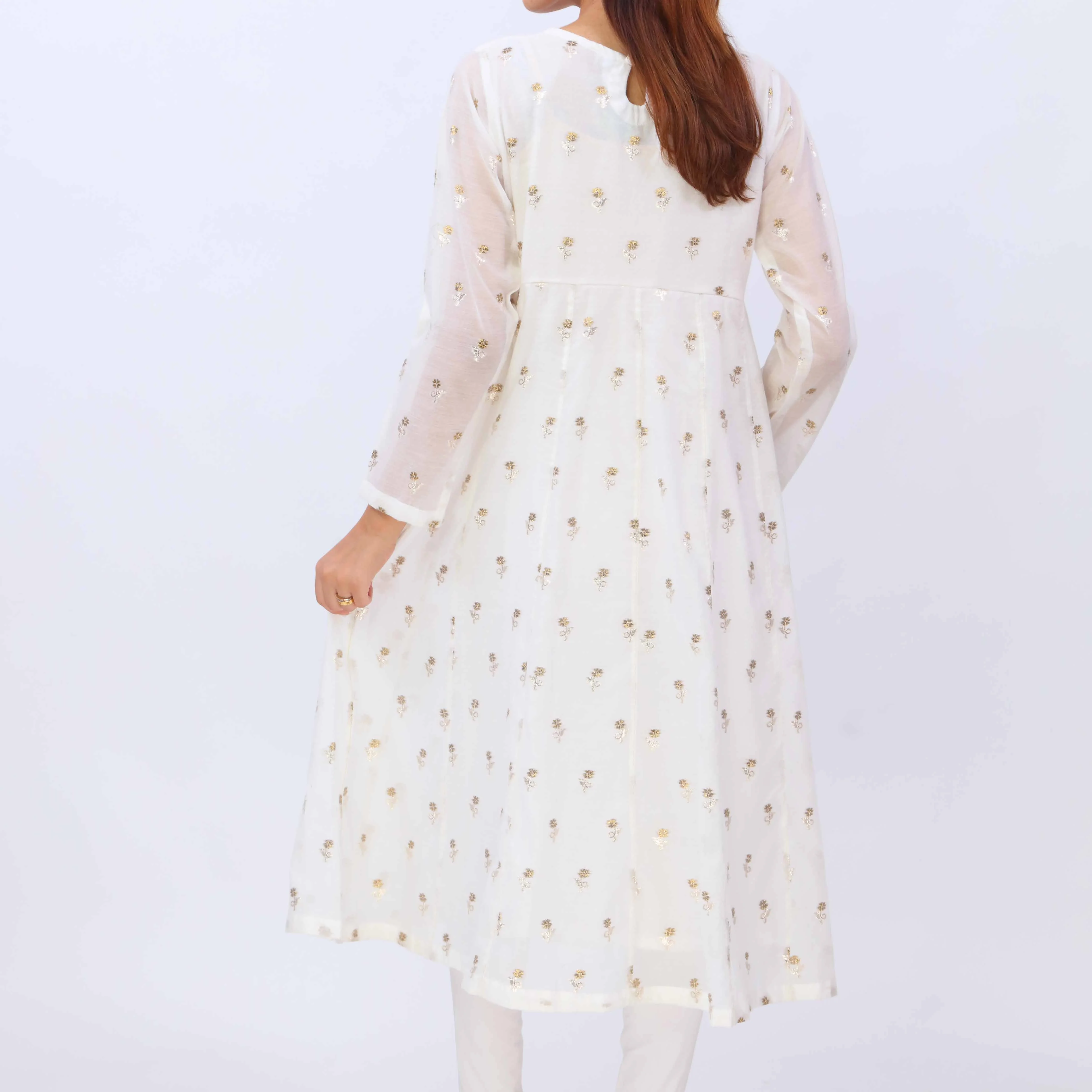 1 PC- Cotton Jacquard Shirt PS5374 - Image 4