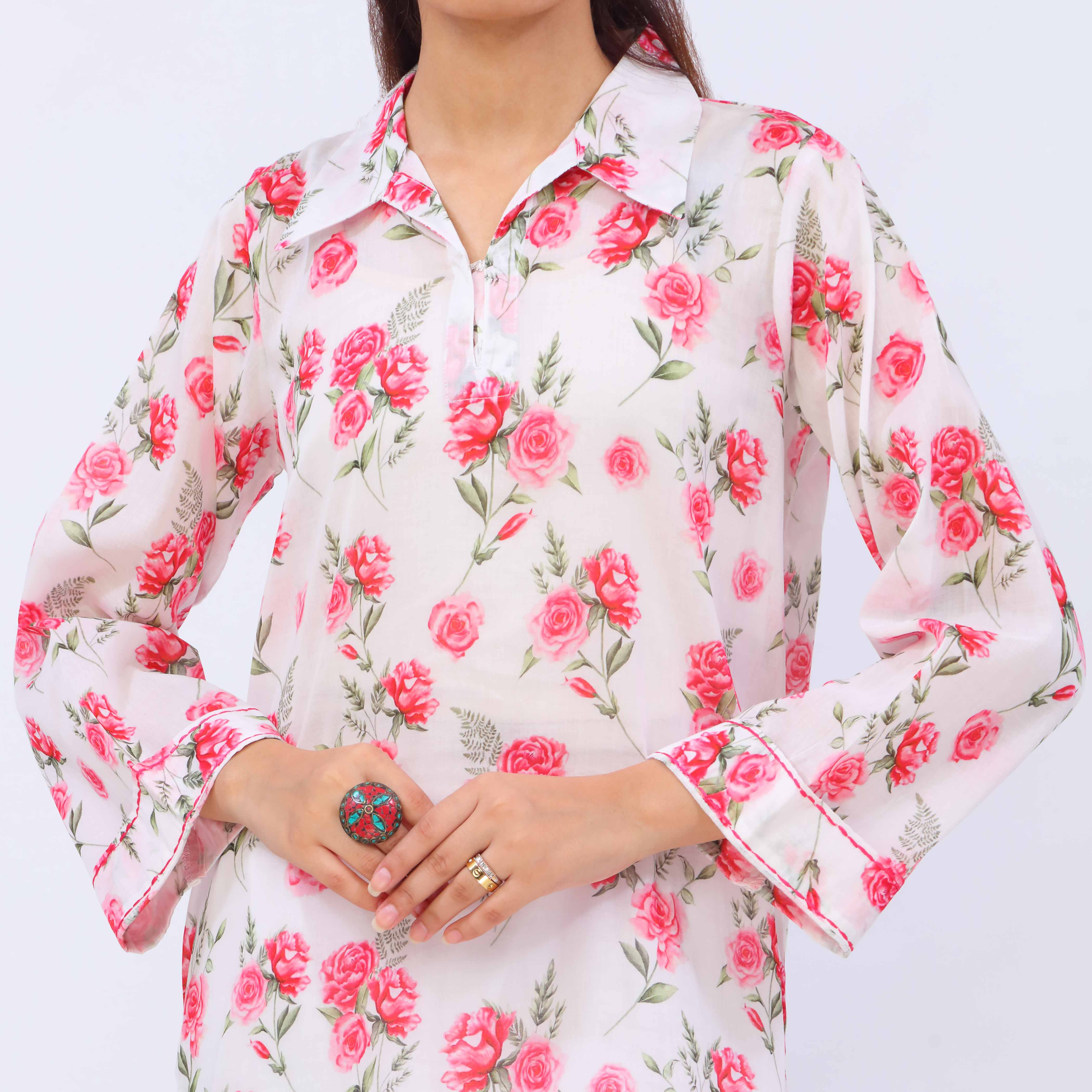 1 PC- Digital Printed Lawn Shirt PS5451 - Image 2