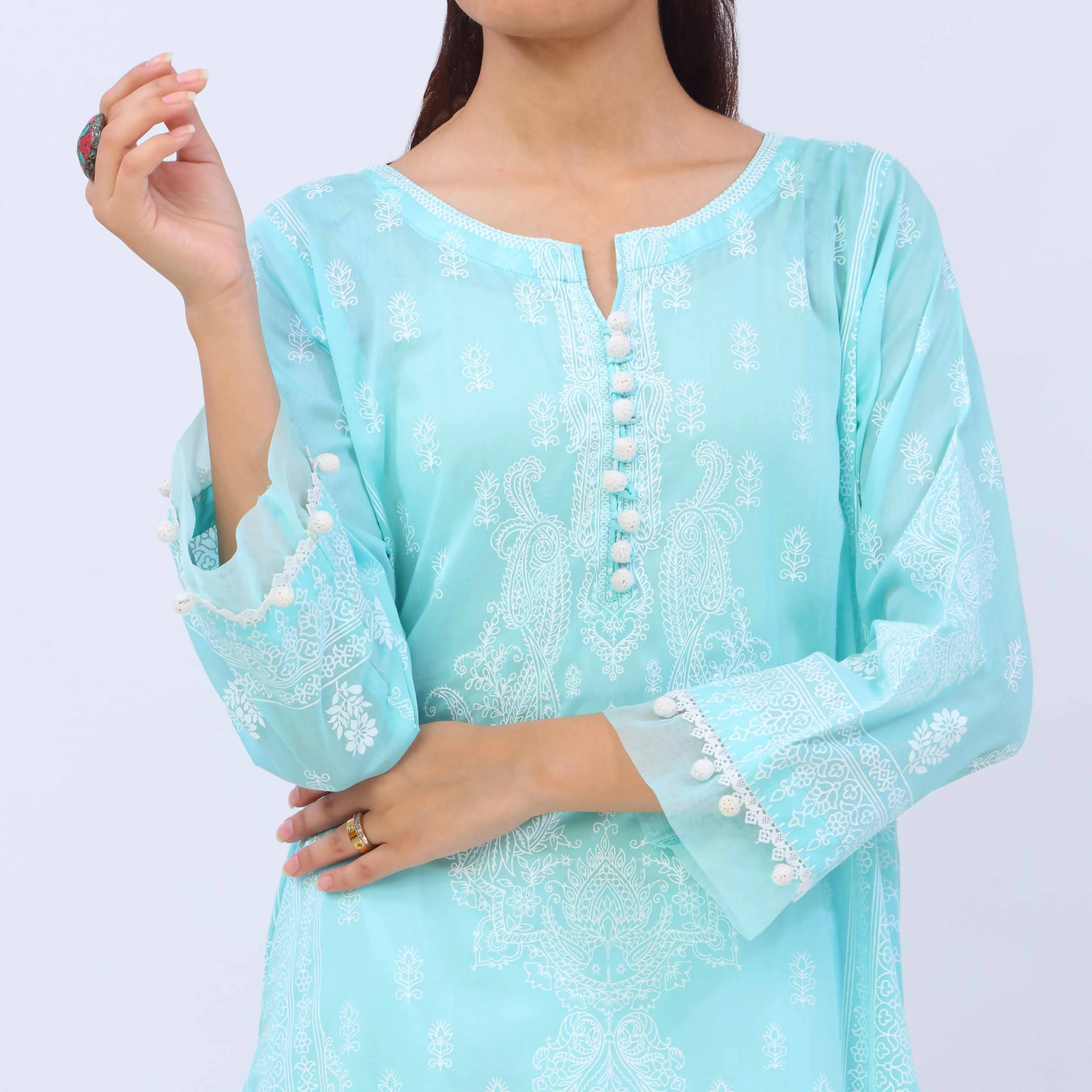 1 PC- Printed Lawn Shirt PS5395 - Image 2