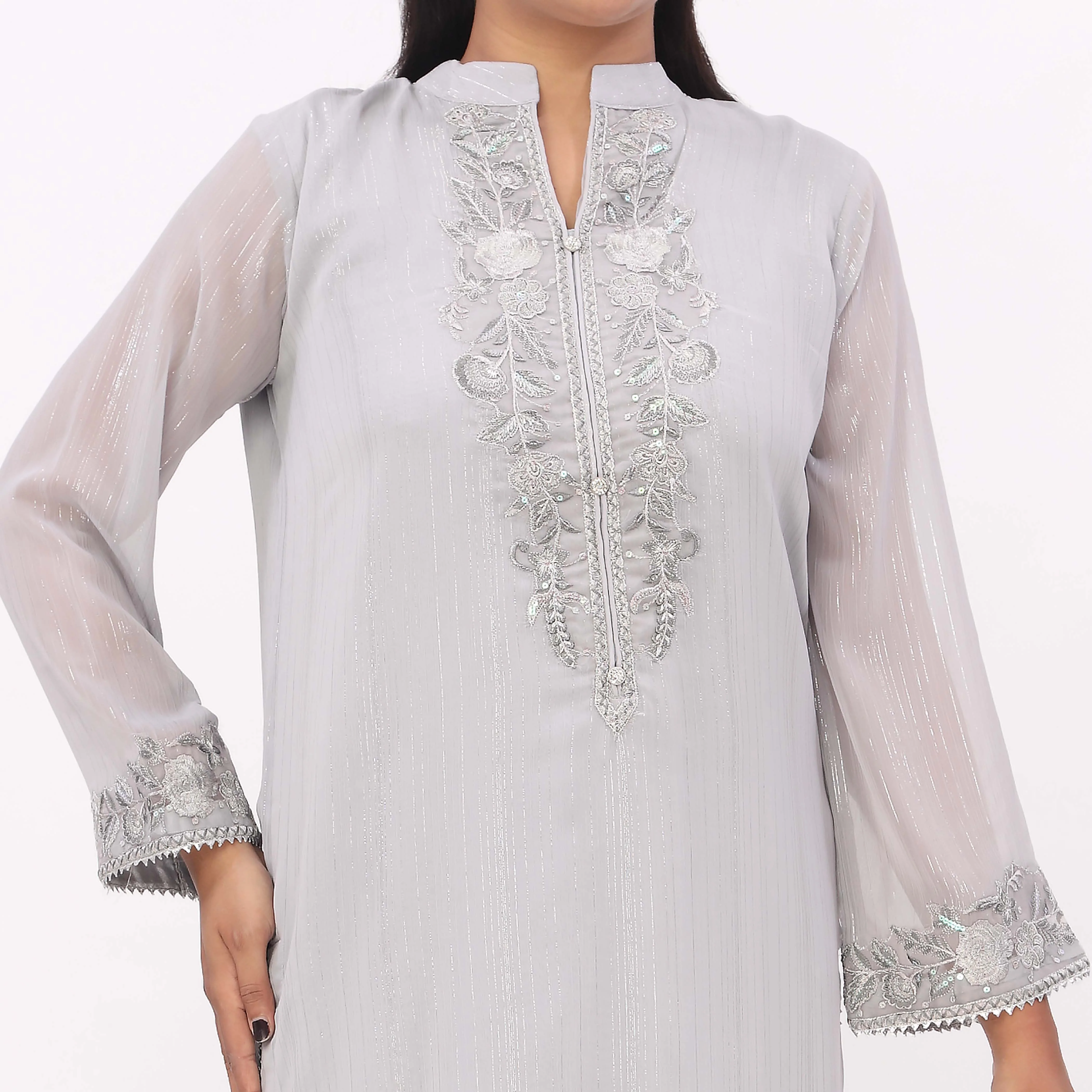 AURORA<br>1 PC Embroidered Shirt PS5335 - Image 3