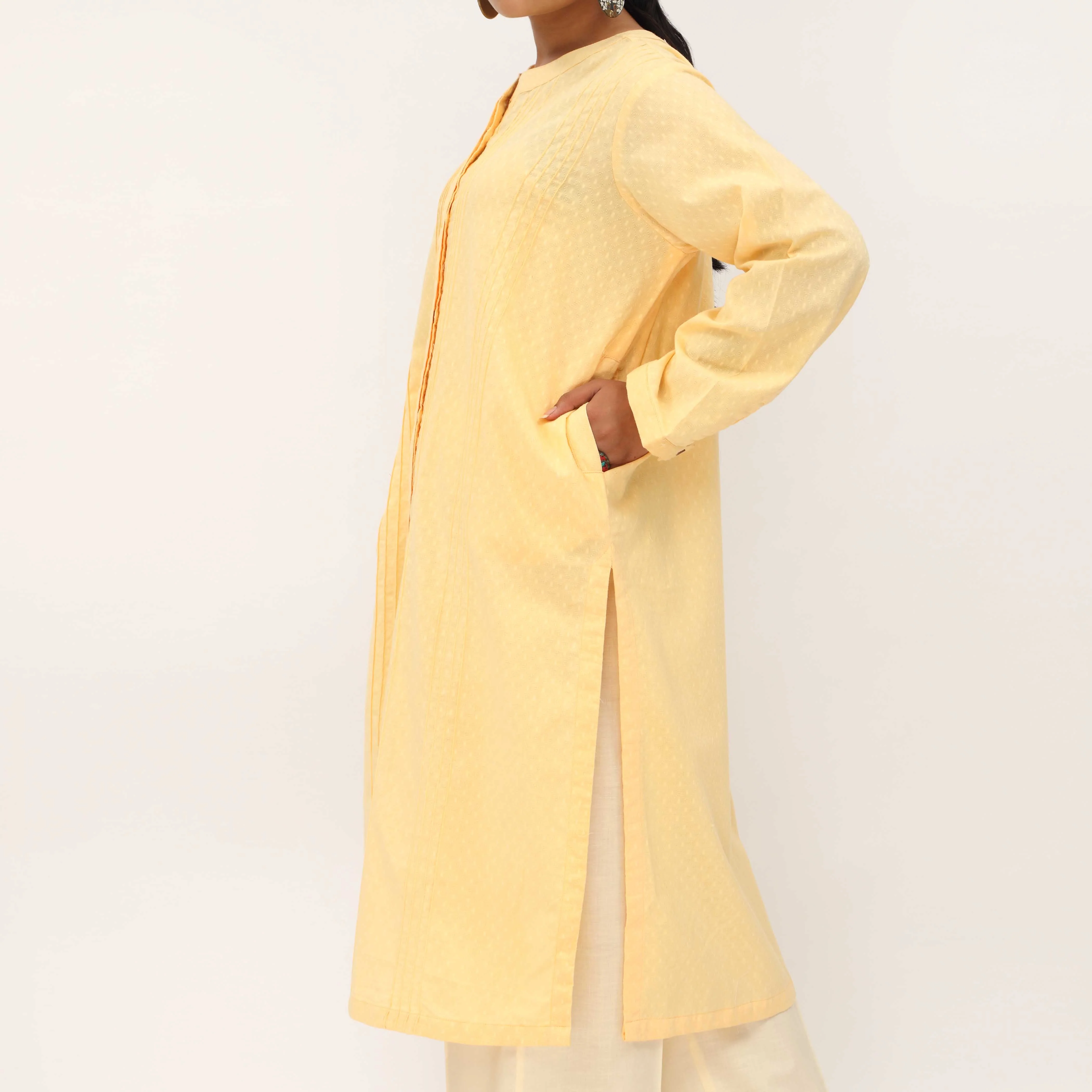 1PC- Cotton Jaquard Shirt PS5370 - Image 3