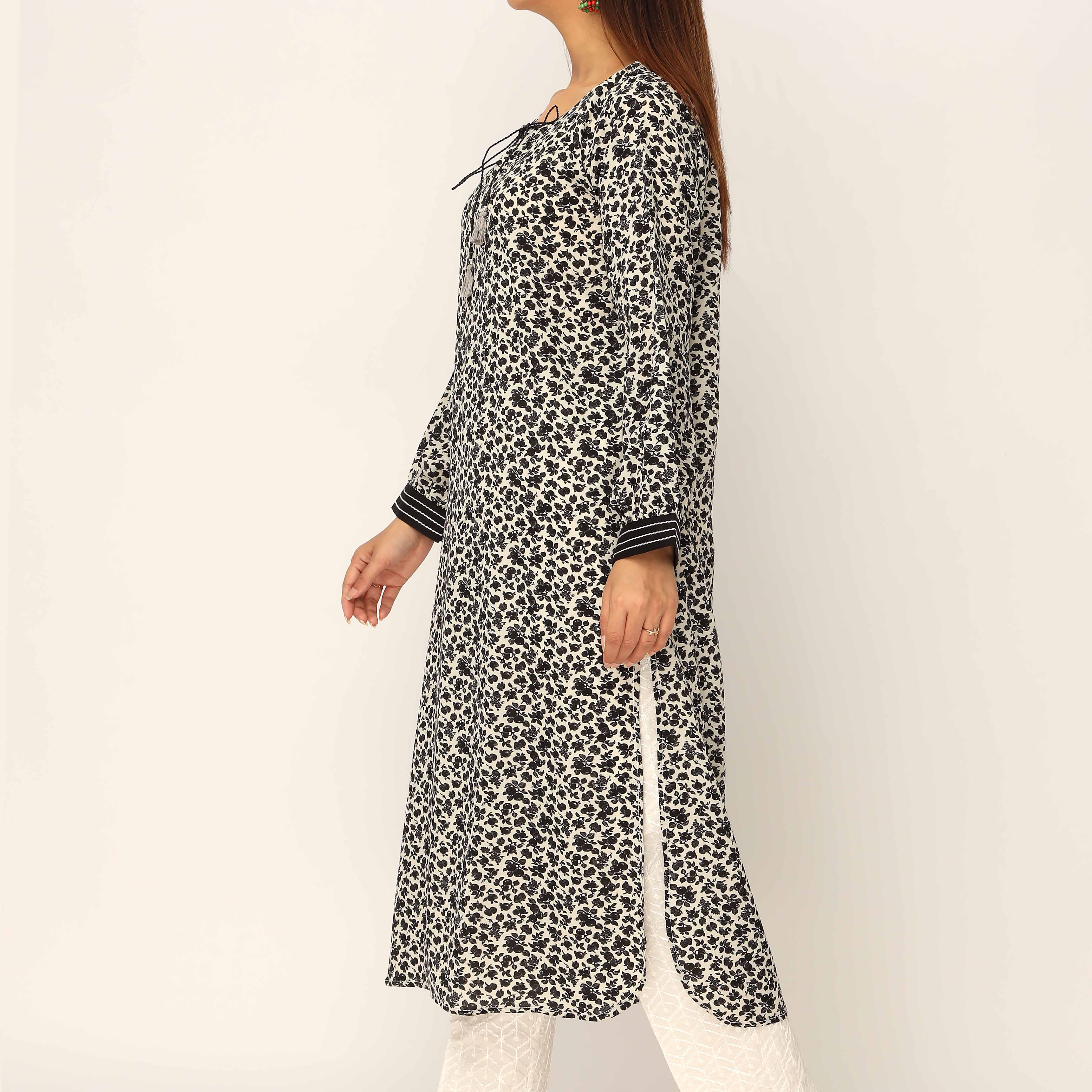 1PC- Digital Printed Grip Silk Shirt PS5328 - Image 3