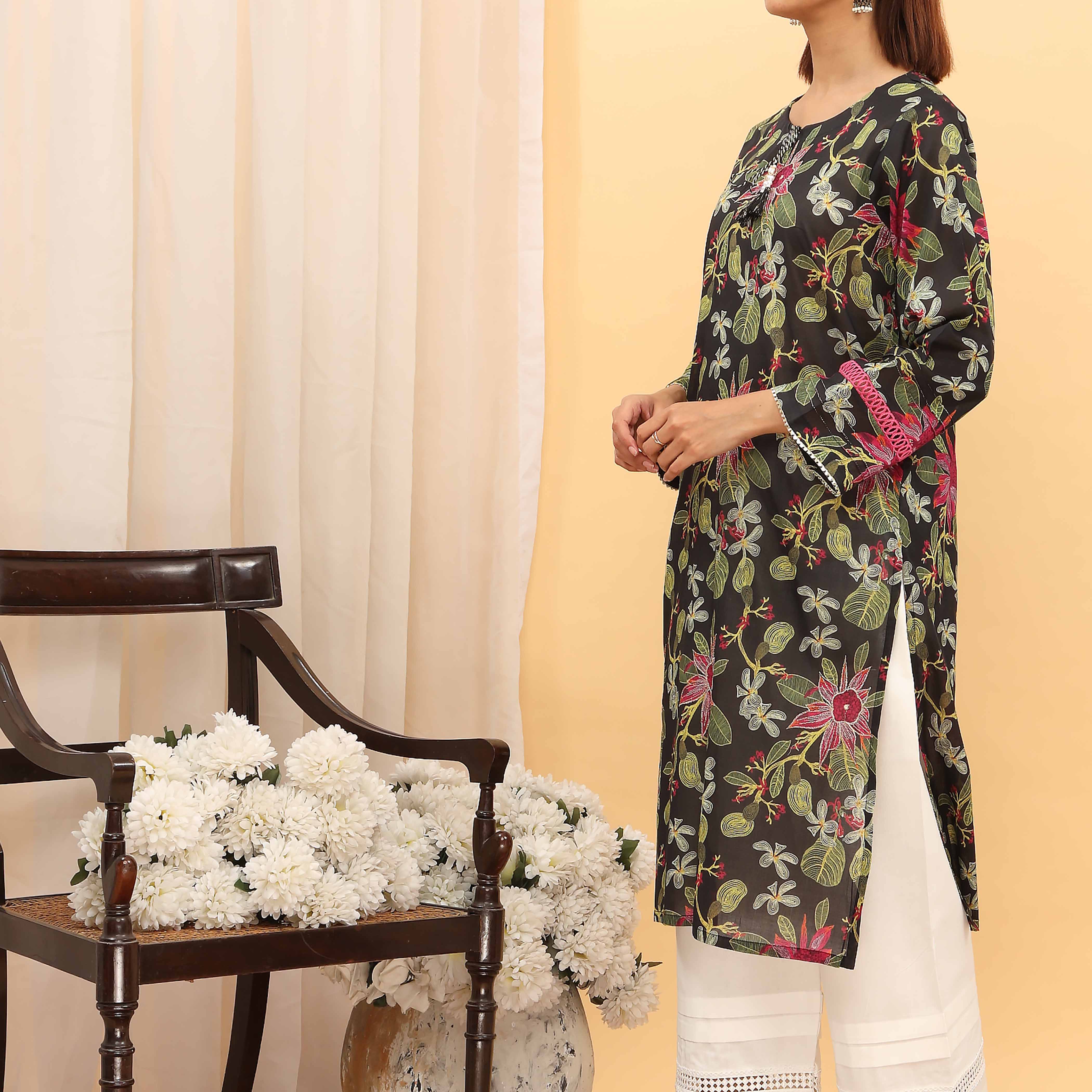 1PC- Digital Printed Lawn Shirt PS5188 - Image 2
