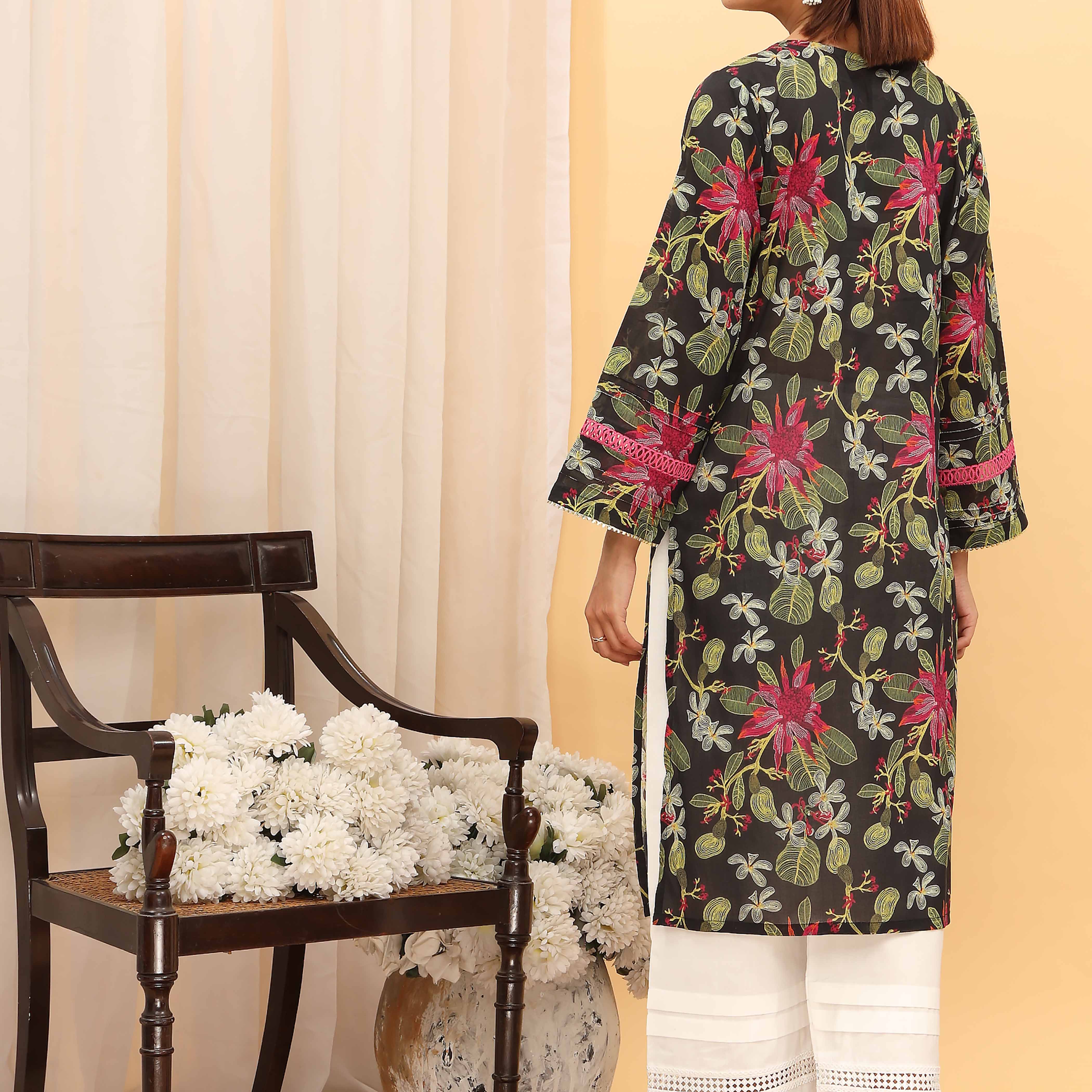 1PC- Digital Printed Lawn Shirt PS5188 - Image 3