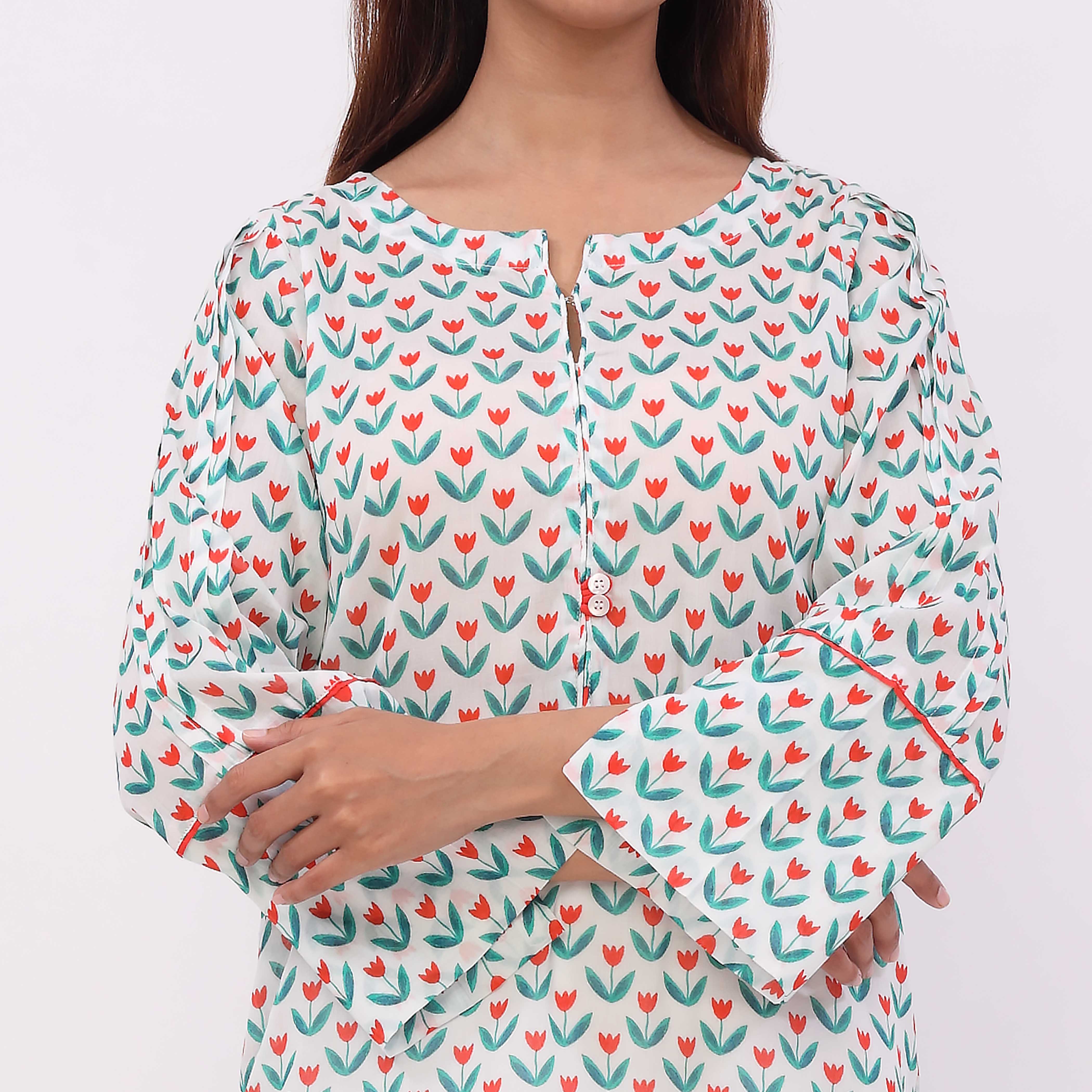 1PC- Digital Printed Lawn Shirt PS5434 - Image 5