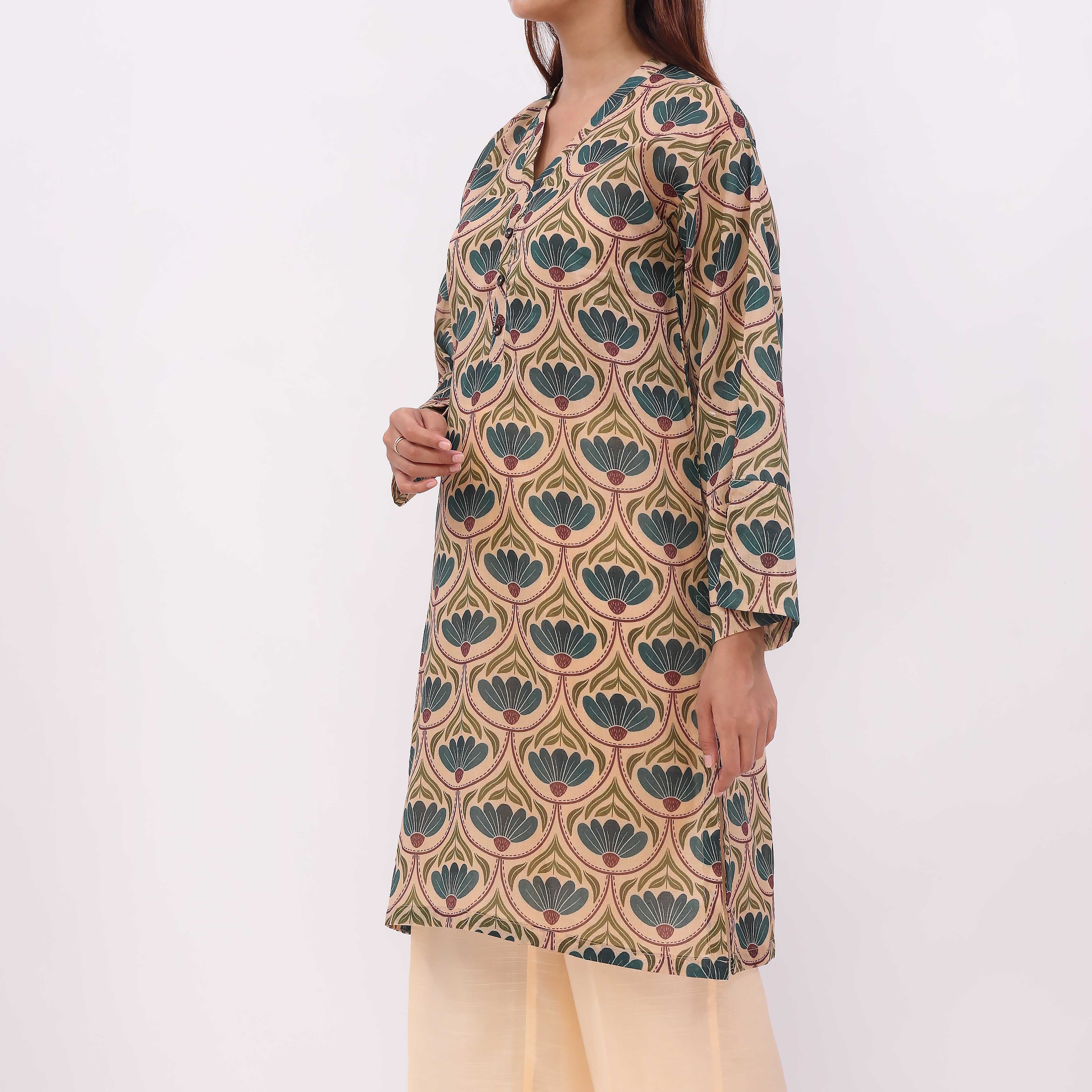 1PC- Digital Printed Lawn Shirt PS5453 - Image 4