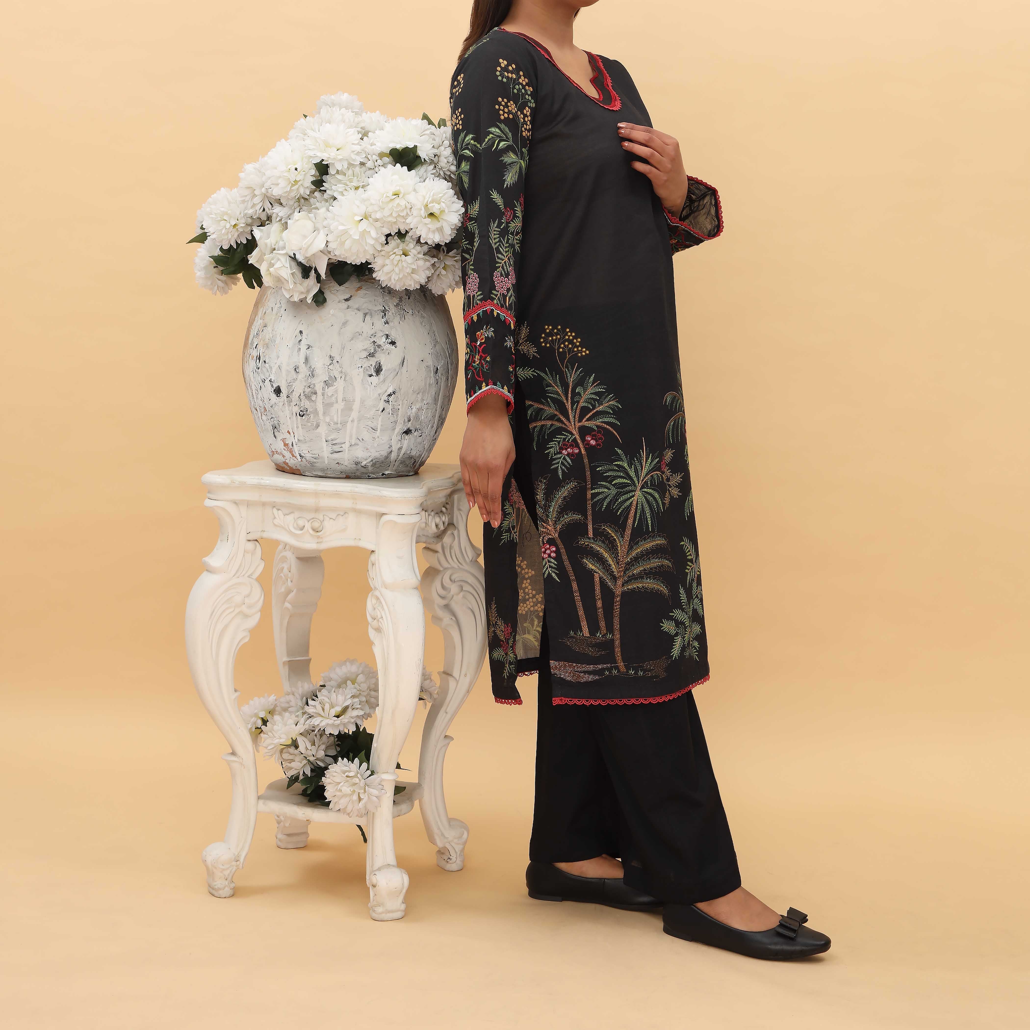 1PC- Embellished Shirt PW4159 - Image 2