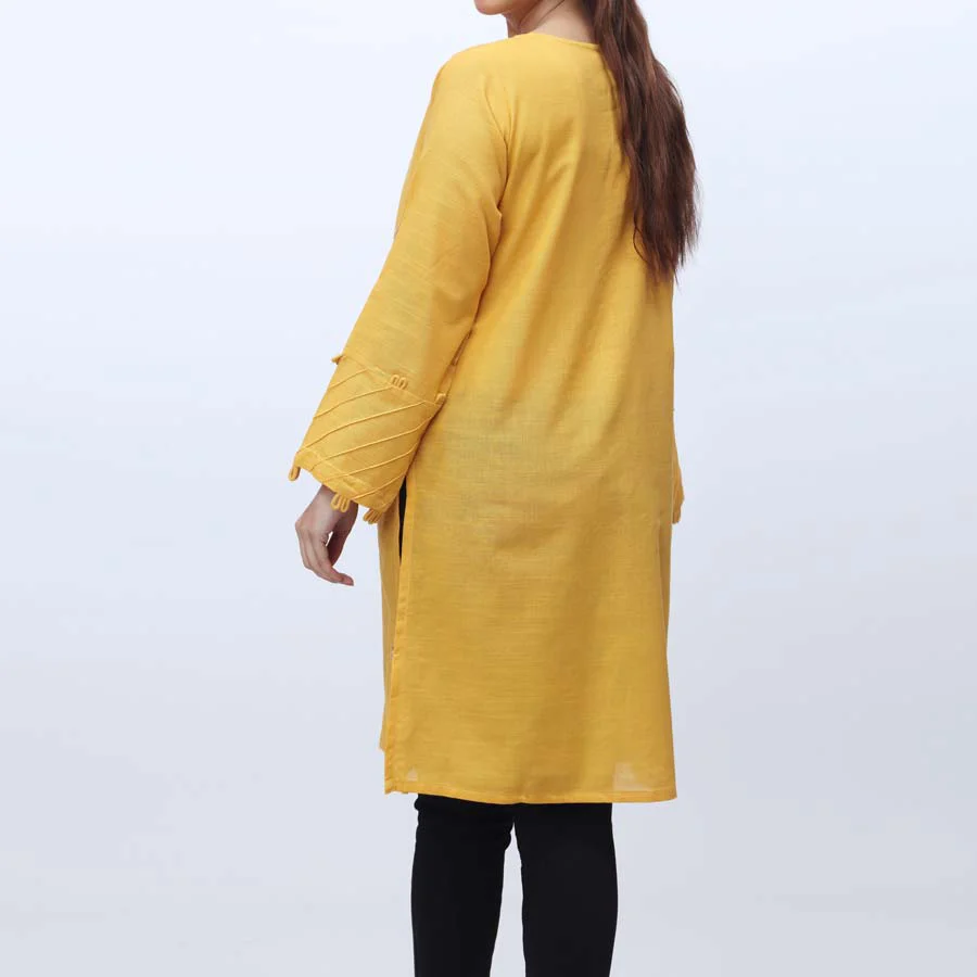 1PC- Embroidered Khaddar Shirt PW3044 - Image 3