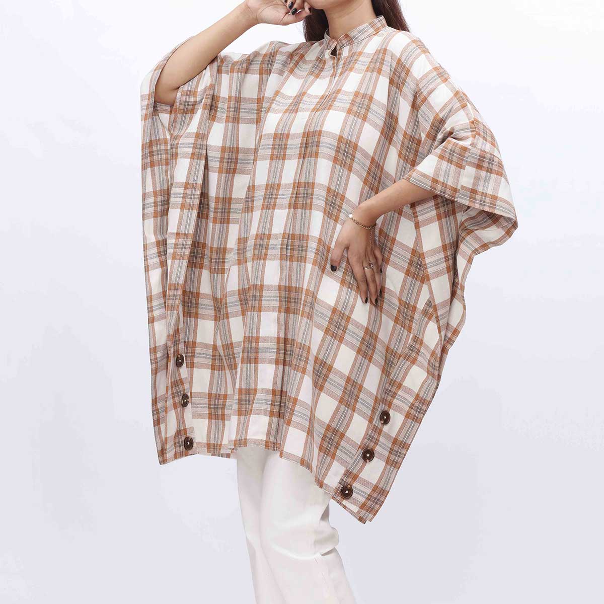 1PC- Flannel Checkered Top PW3211 - Image 2