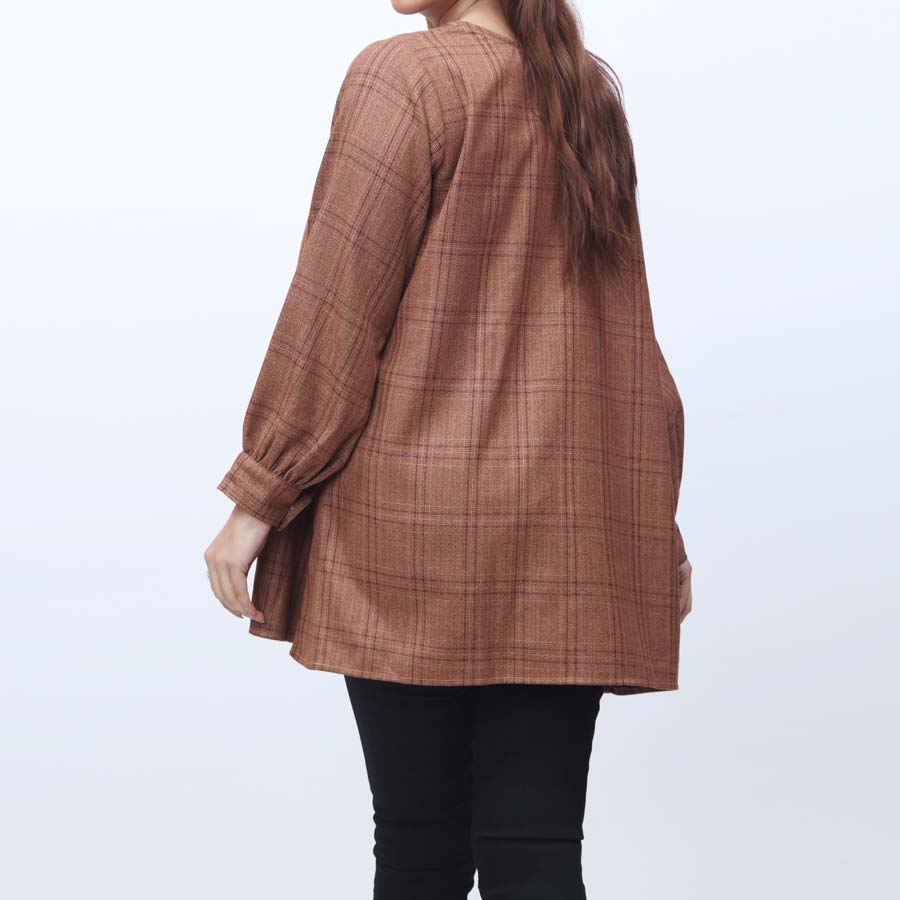 1PC- Flannel Checkered Top PW9147 - Image 3