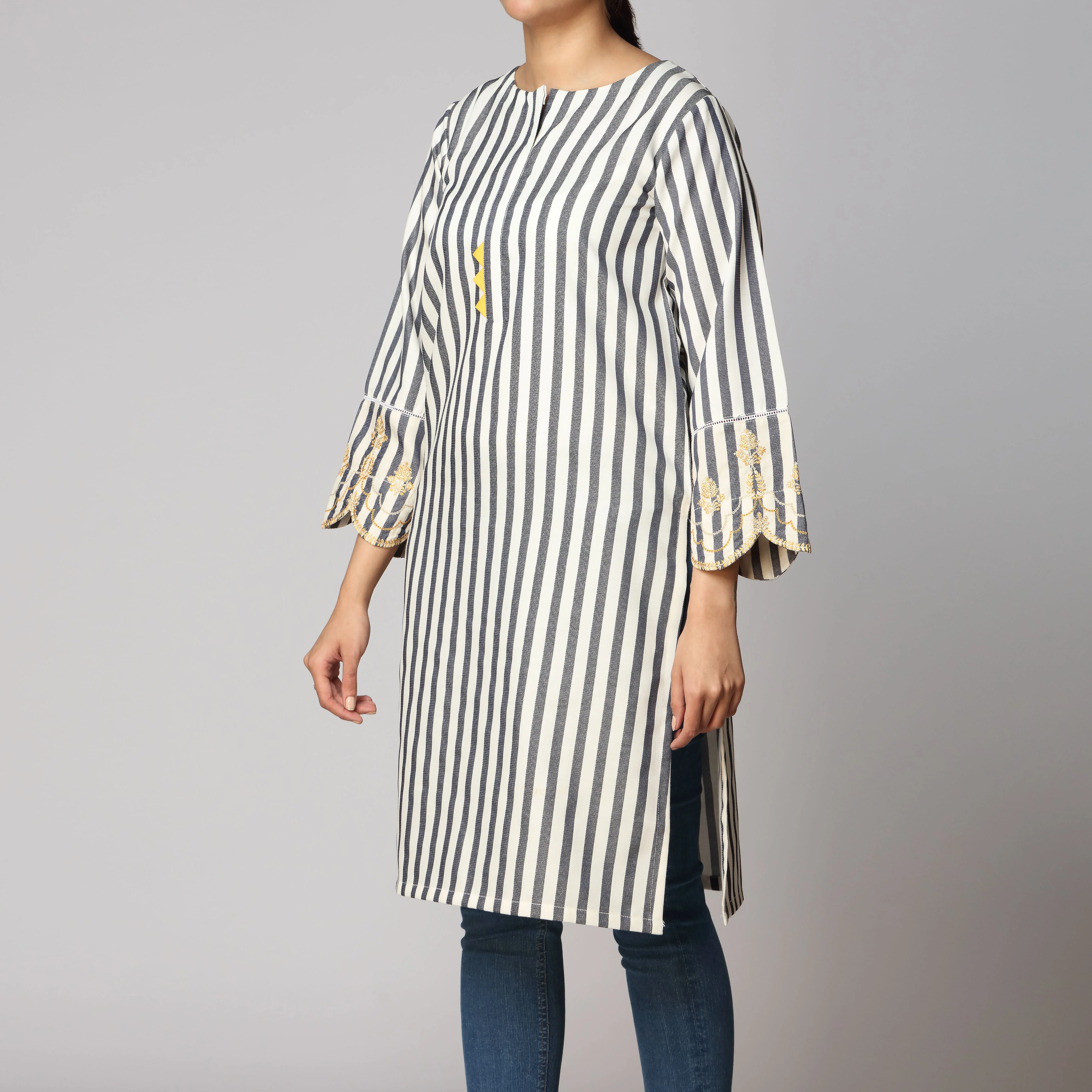 1PC- Flannel Stripe Shirt PW2282 - Image 2