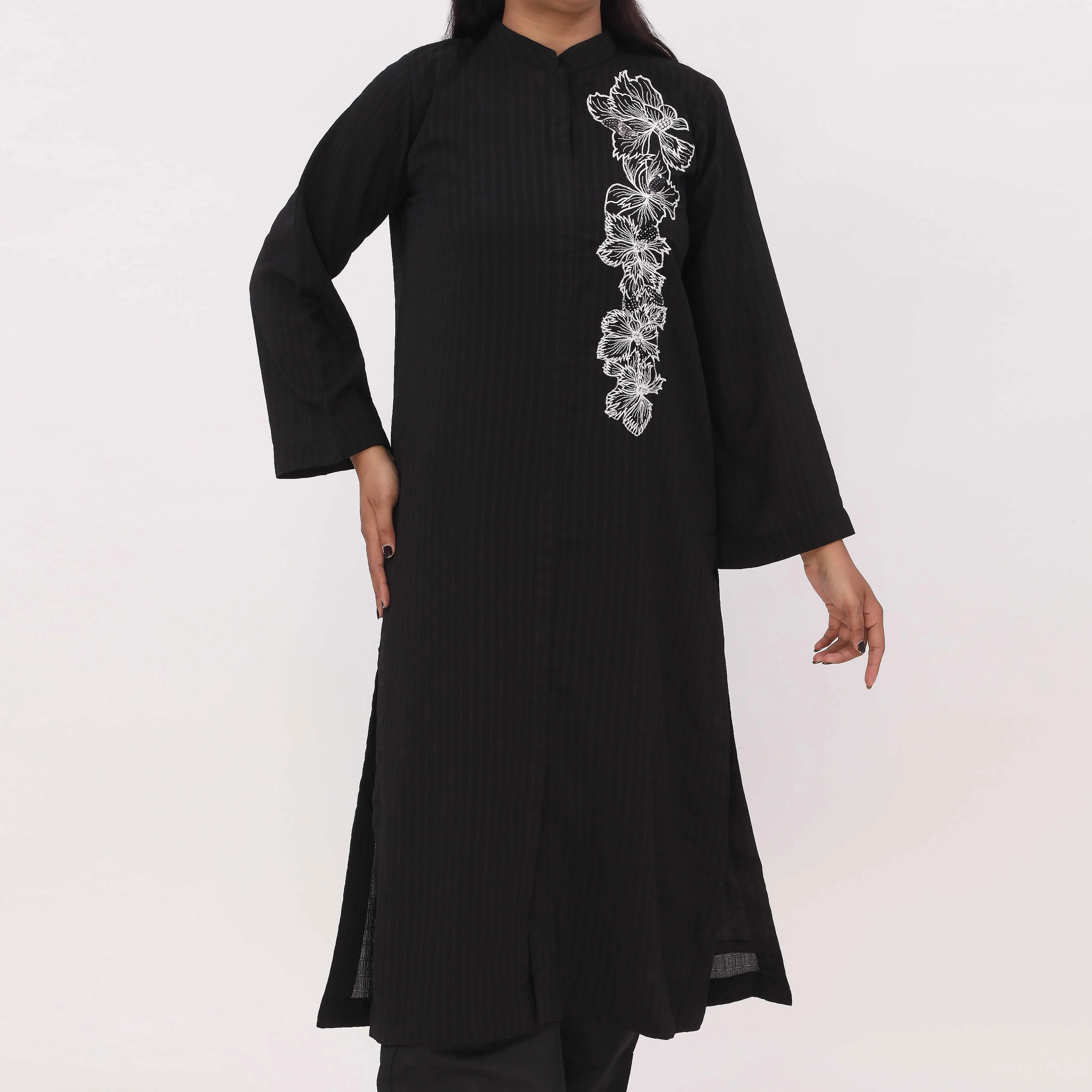 1PC- Georget Chiffon Shirt PW5005 - Image 2