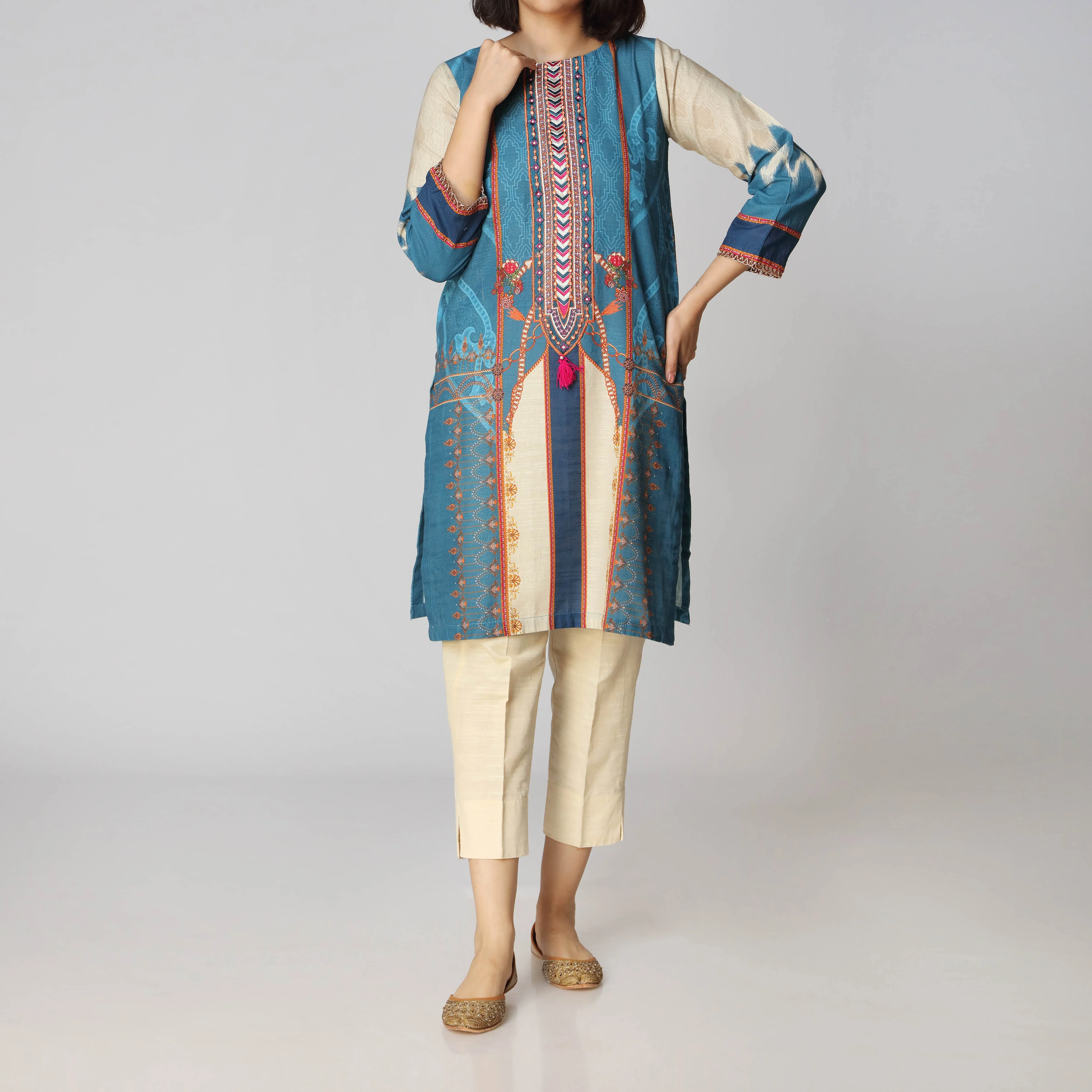 1PC- Khaddar Digital Printed Shirt PW2333