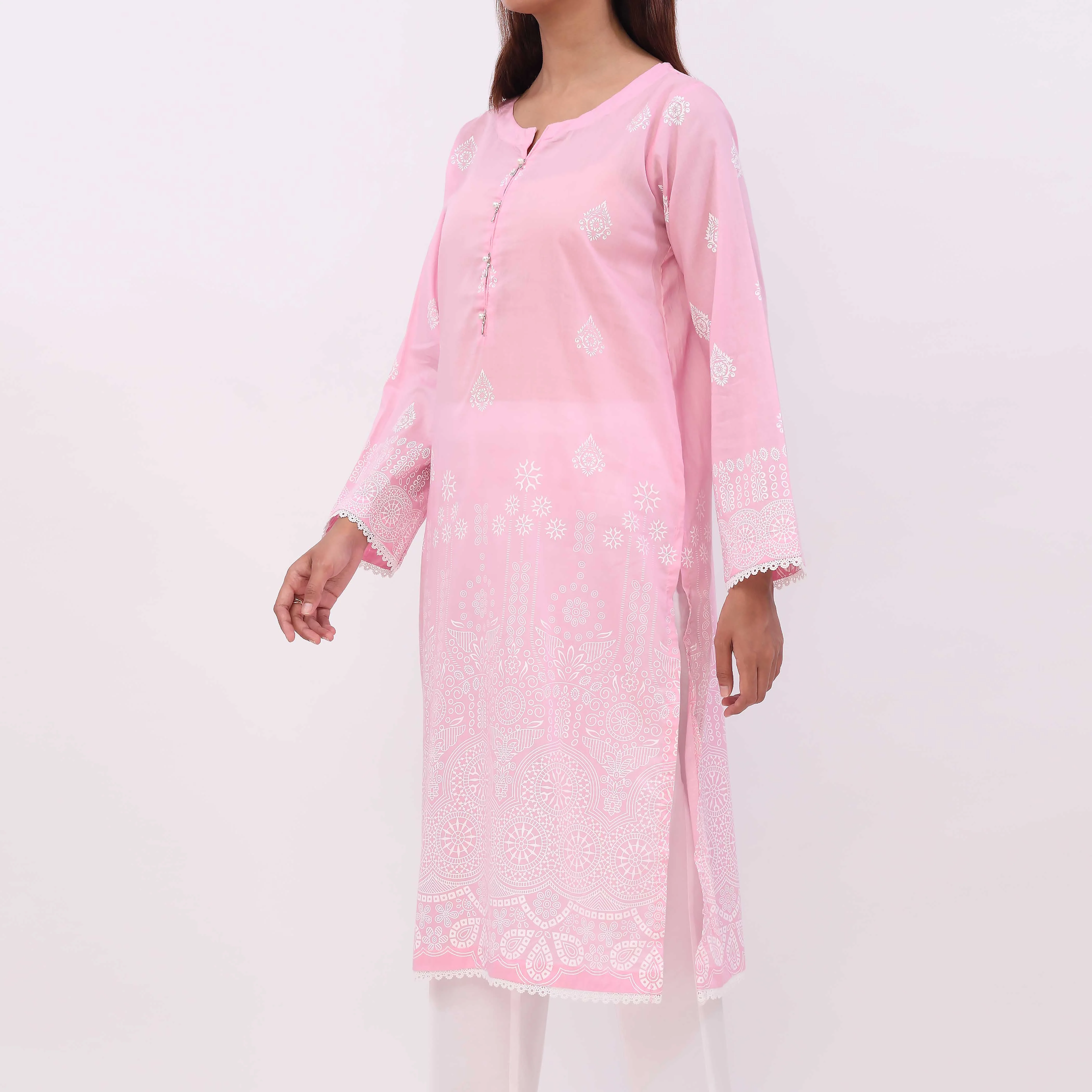 1PC- Paste Printed Lawn Shirt PS5103 - Image 4