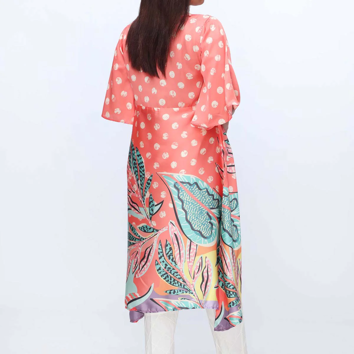 1PC-Printed Grip Silk Long Shirt PW3150 - Image 3