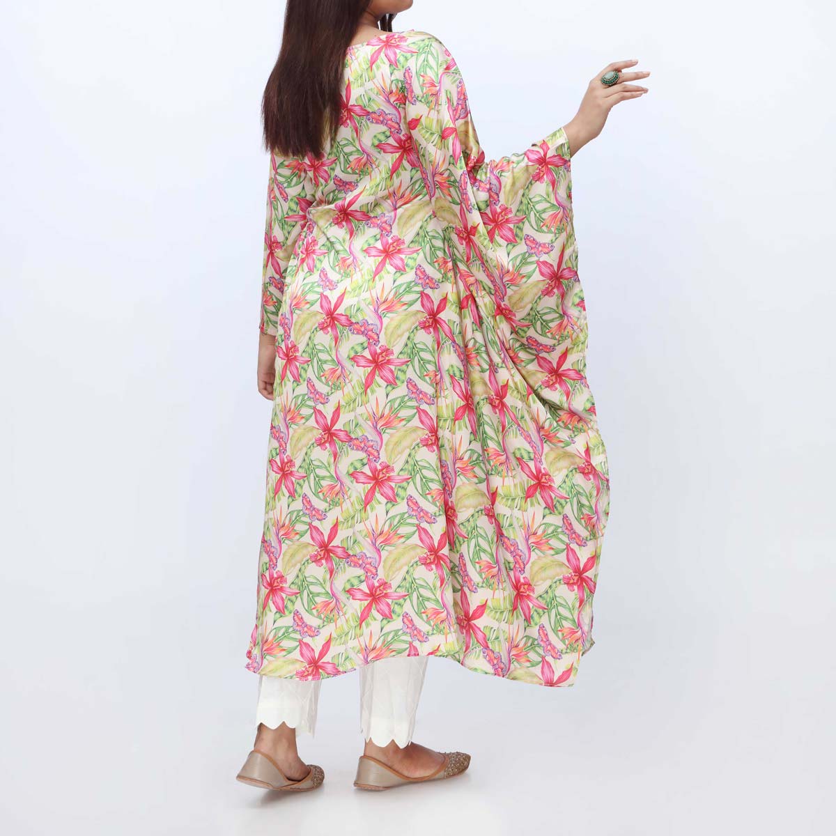 1PC-Printed Shamoz Silk Shirt PW3070 - Image 3