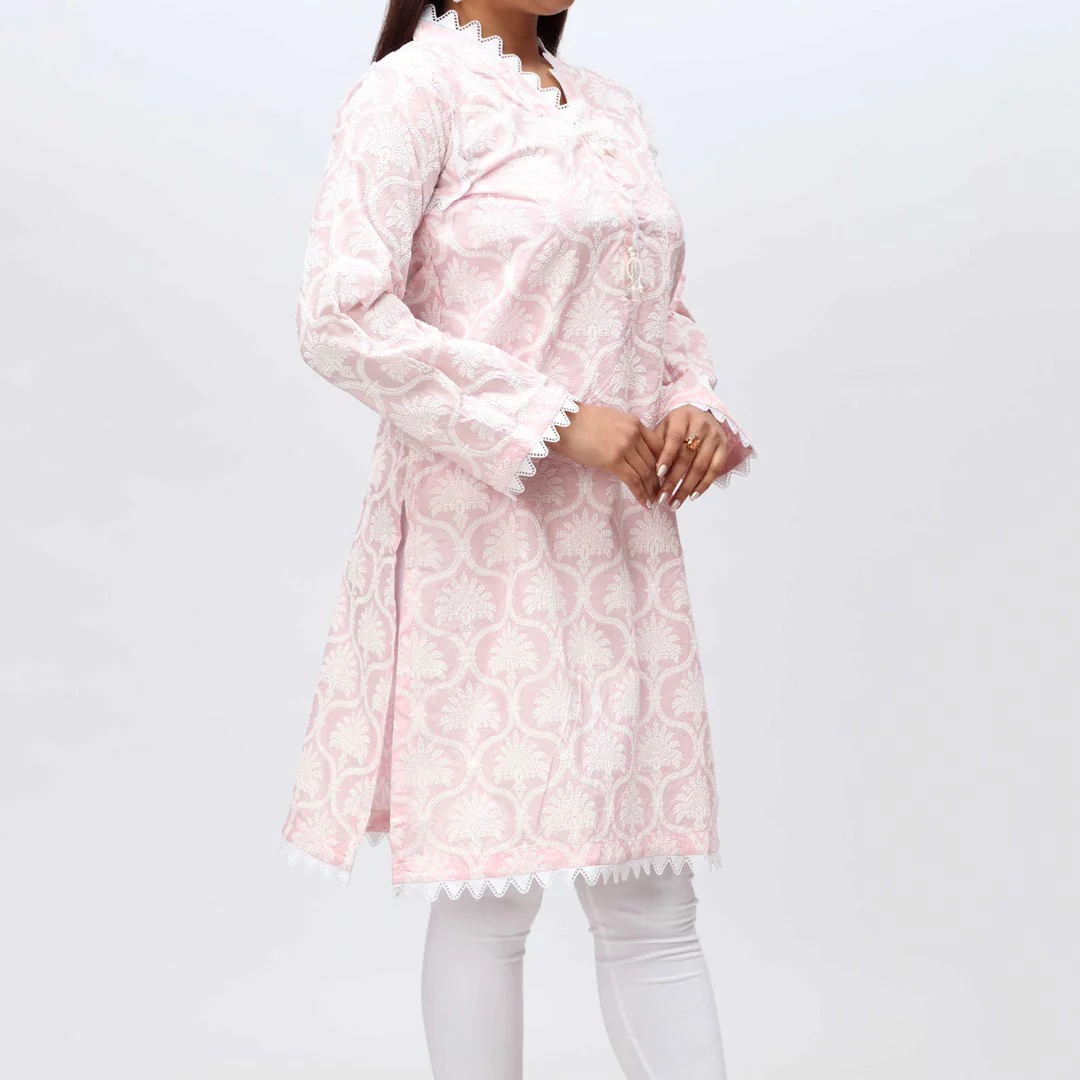 1PC- Puff Printed Cambric Shirt PS4012 - Image 2