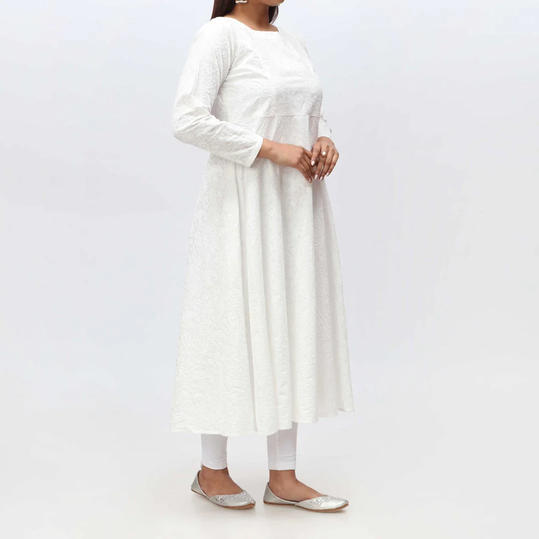 1PC- Puff Printed Cambric Shirt PS4015 - Image 2