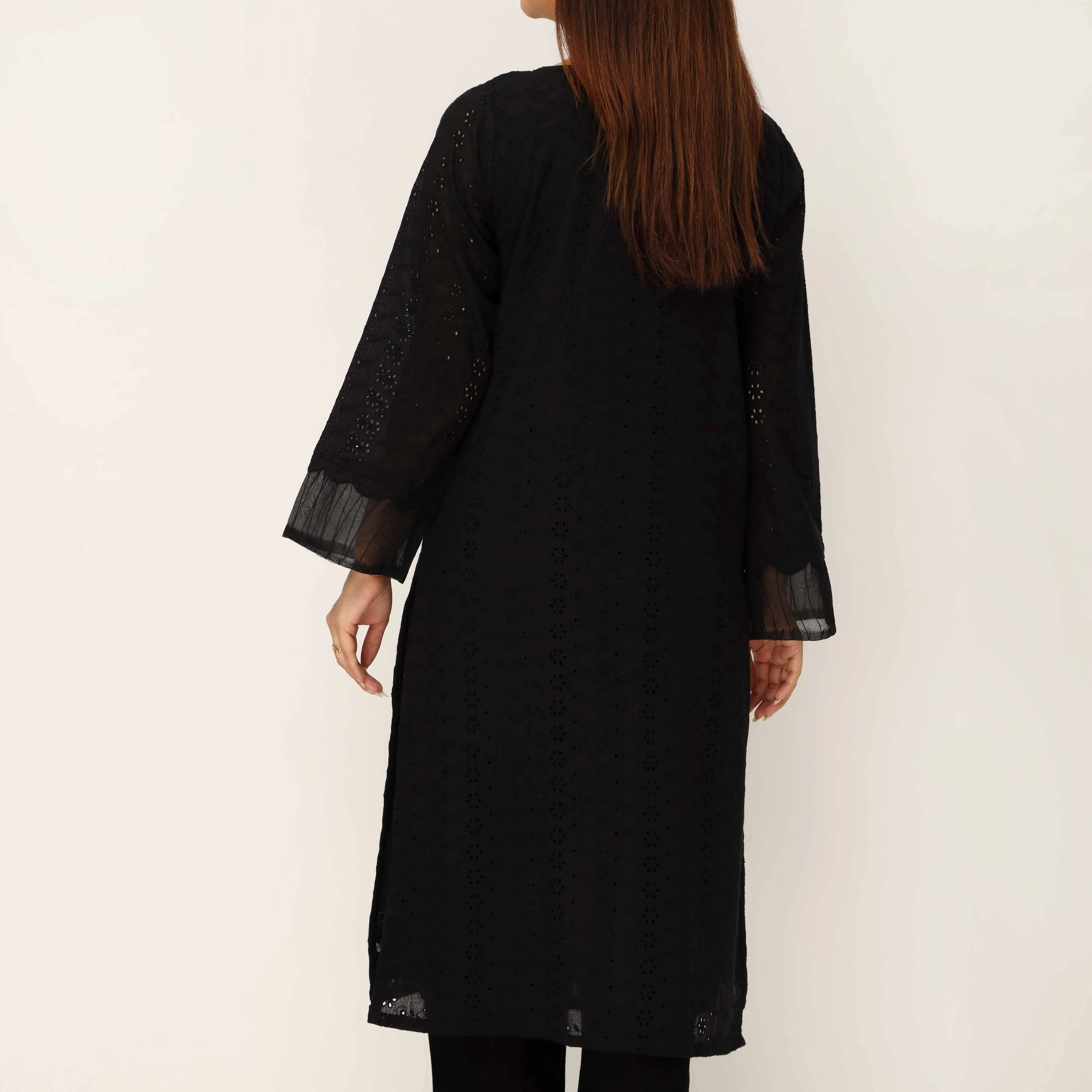 1PC- Schiffli Chikan Lawn Shirt PS5290 - Image 4