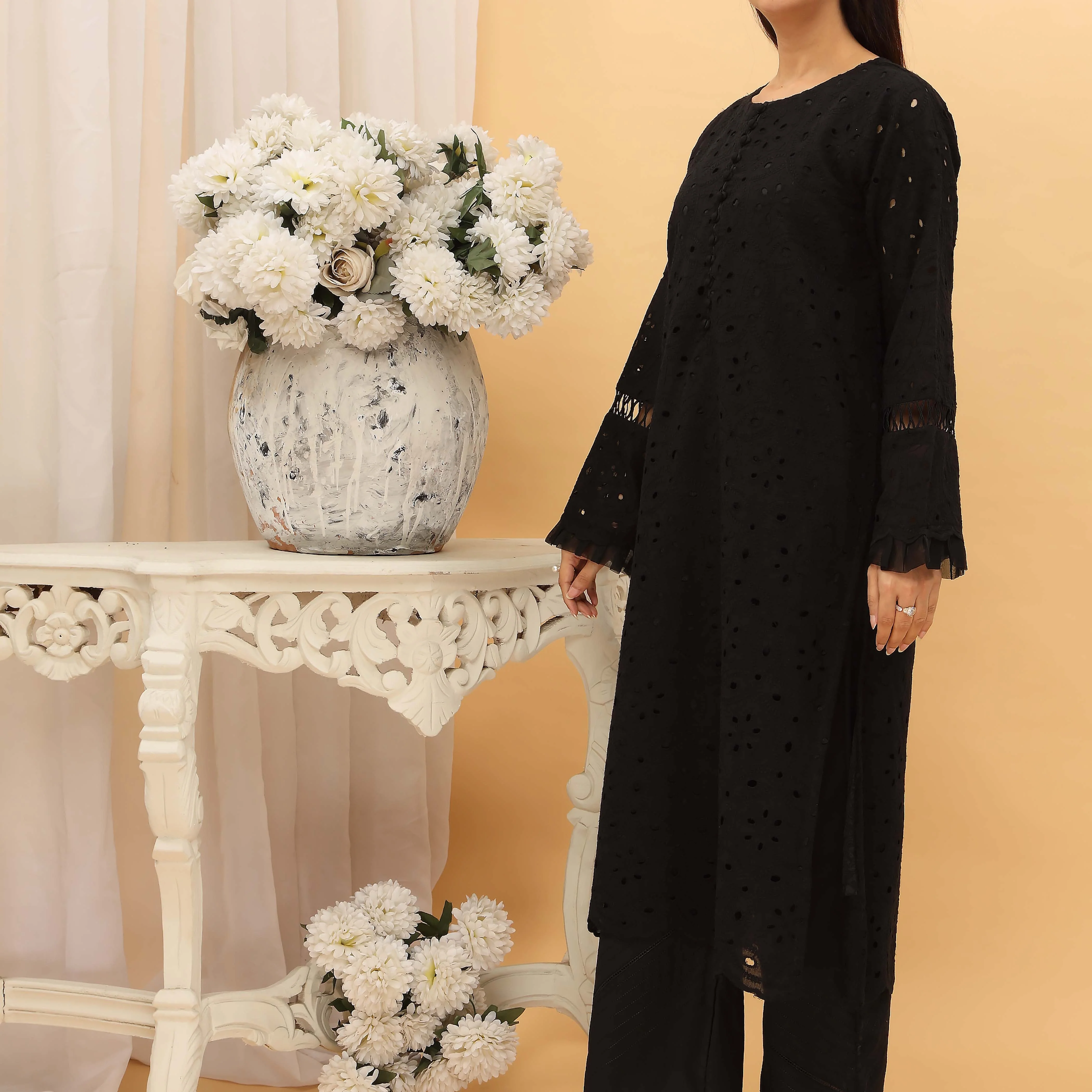 1PC- Schifili Chikan Shirt PS5276 - Image 2