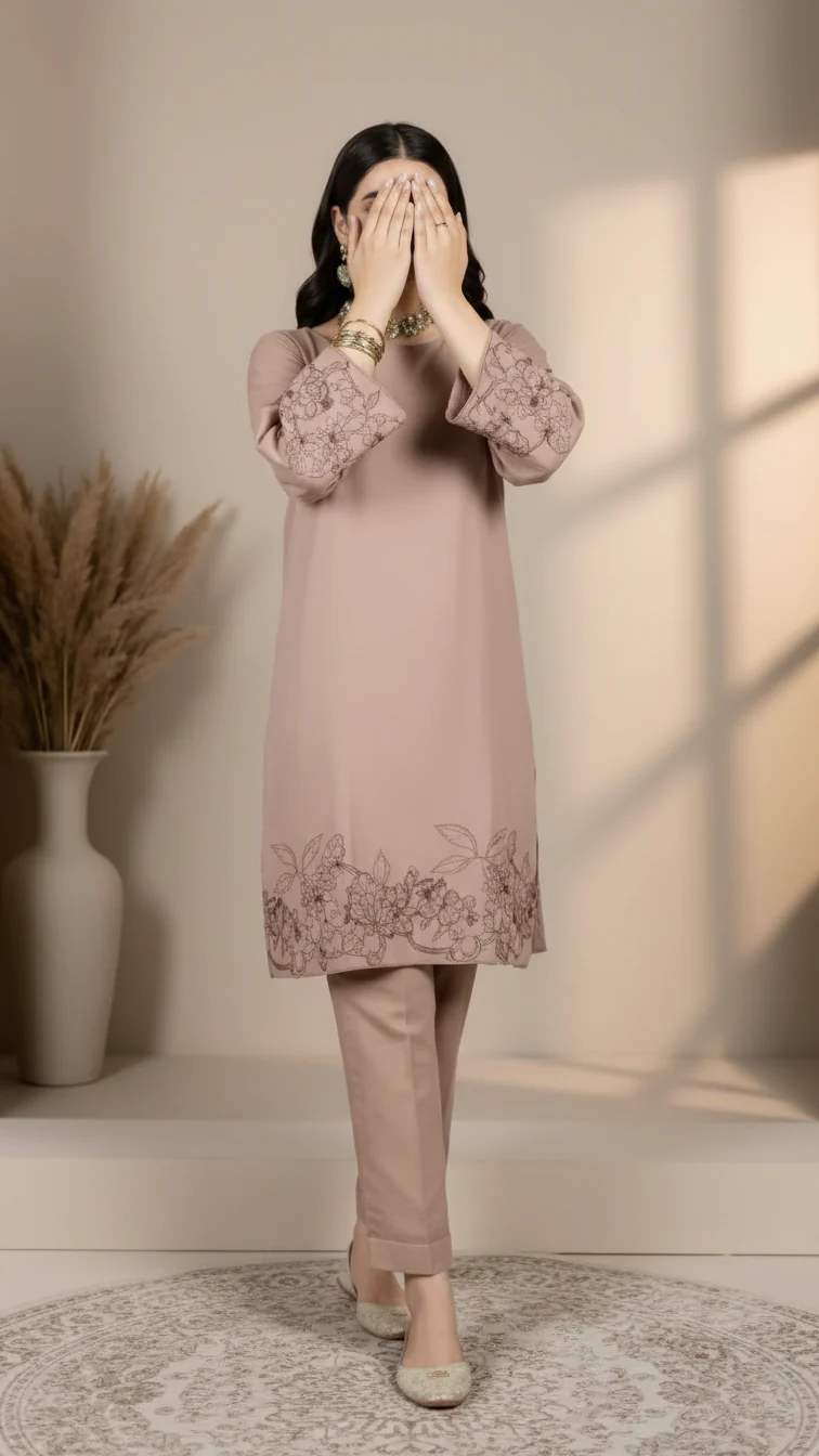1PC Slub Khaddar Shirt PW5042