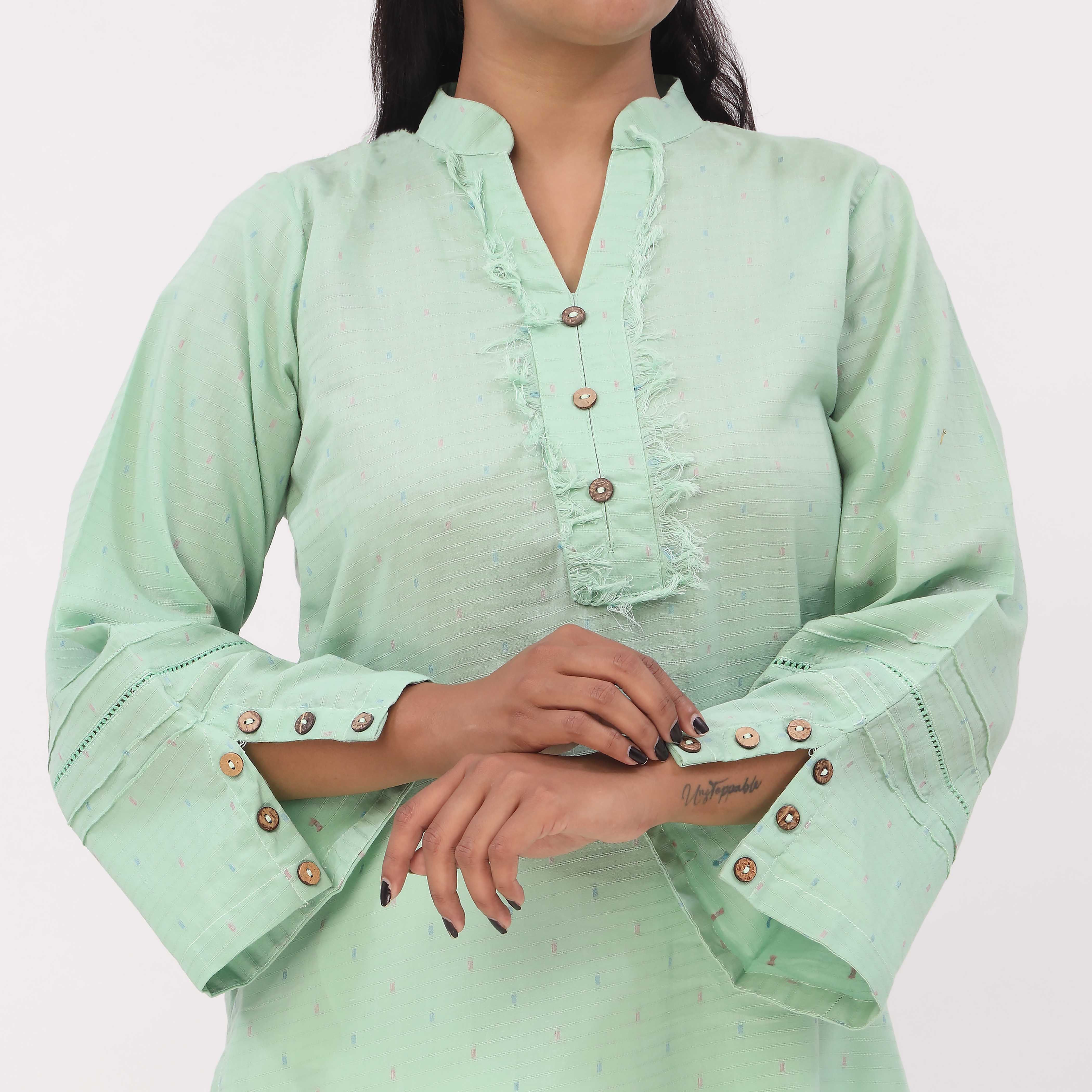Carda<br>1 PC Yarn Dyed Shirt PS5463 - Image 3