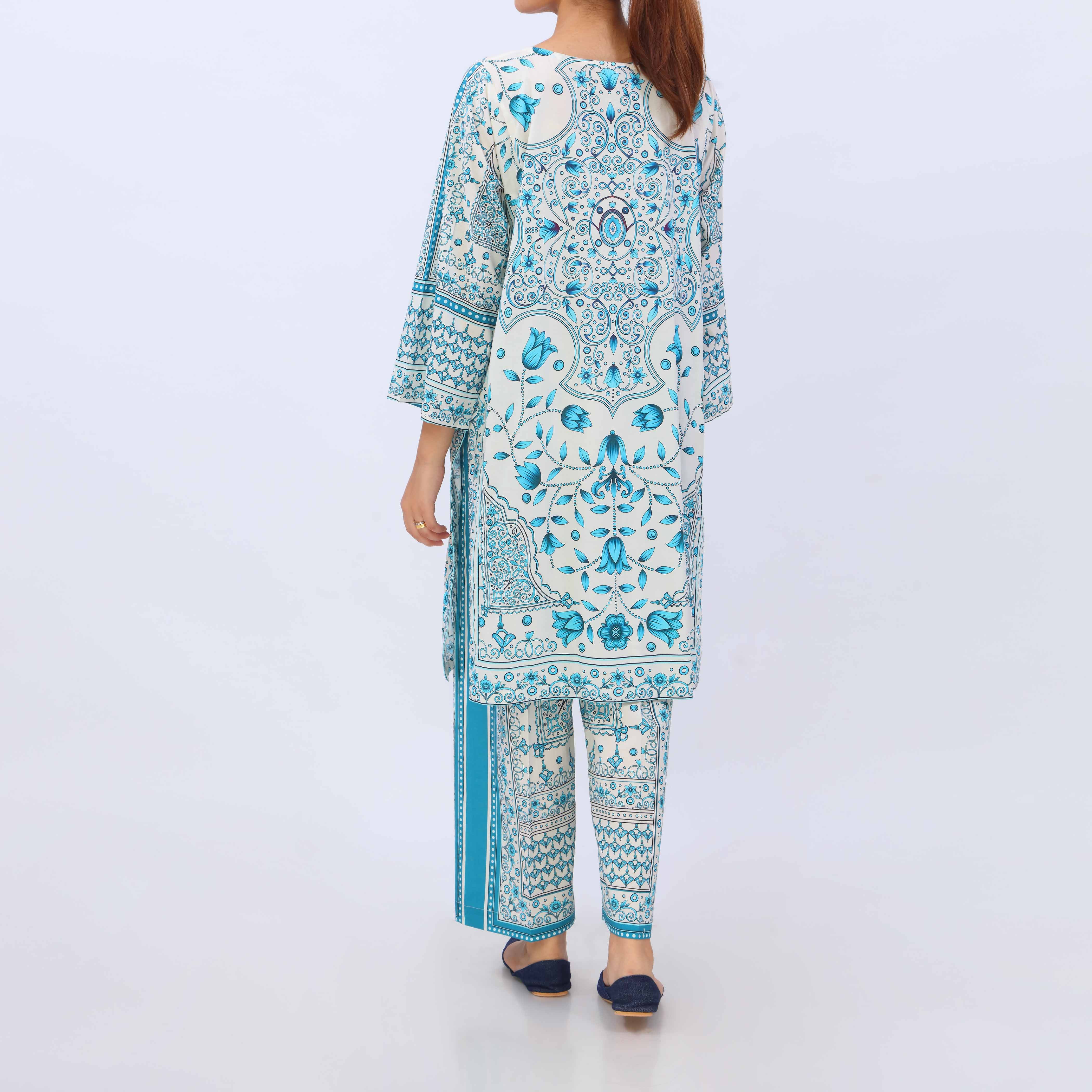2 PC- Digital Printed Cambric Suit PS5392 - Image 2