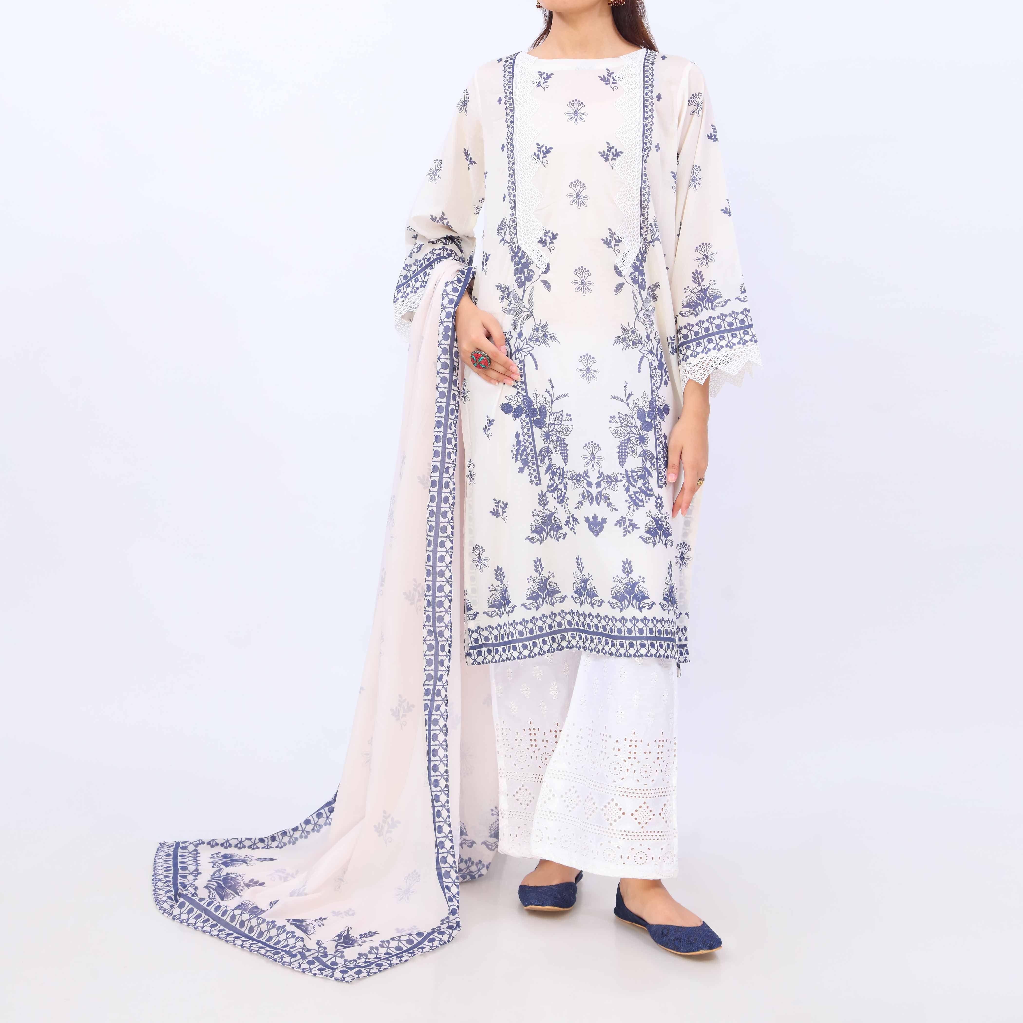 2 PC- Digital Printed Lawn Suit PS5426 - Image 2
