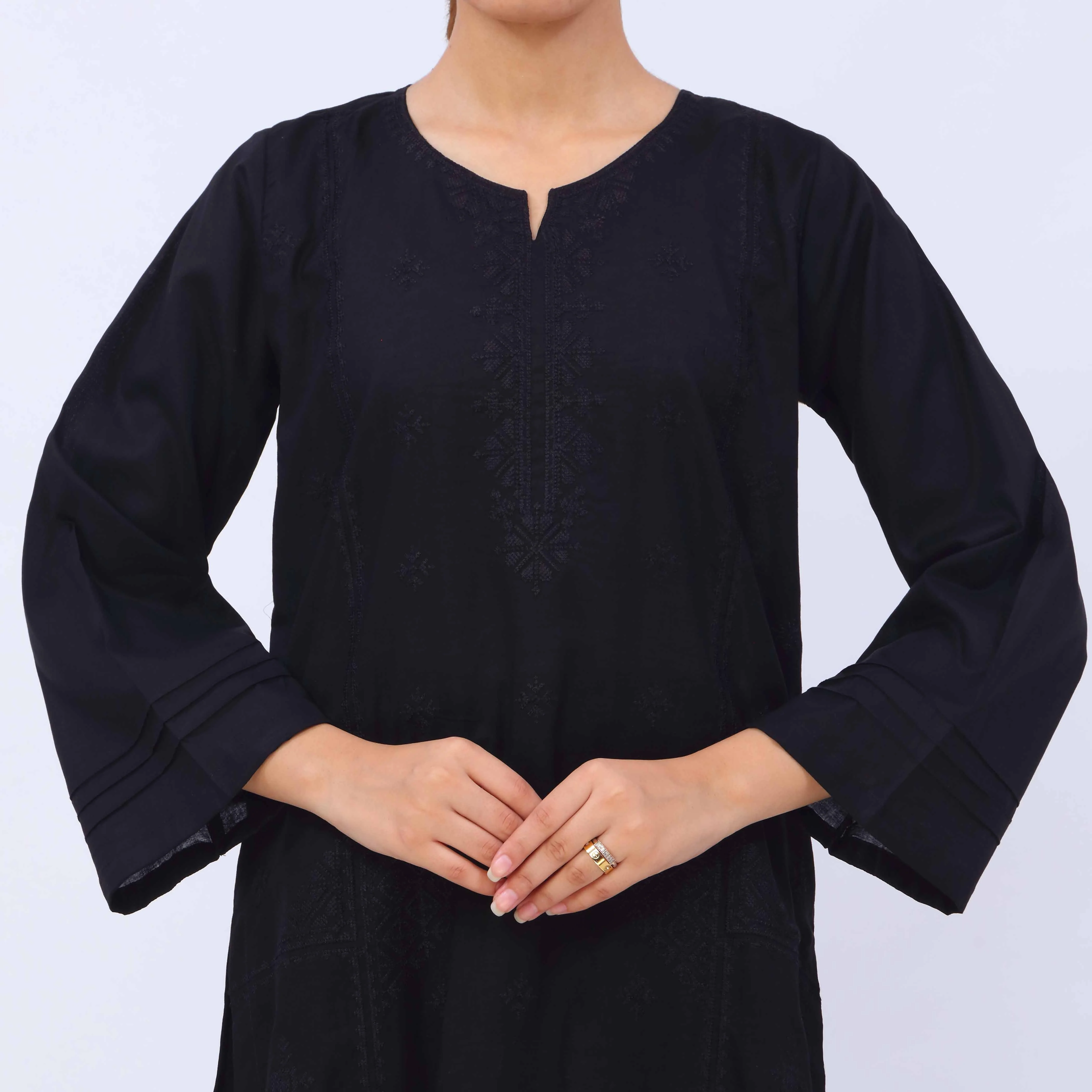 2 PC- Embroidered Cambric Suit PS5443 - Image 4