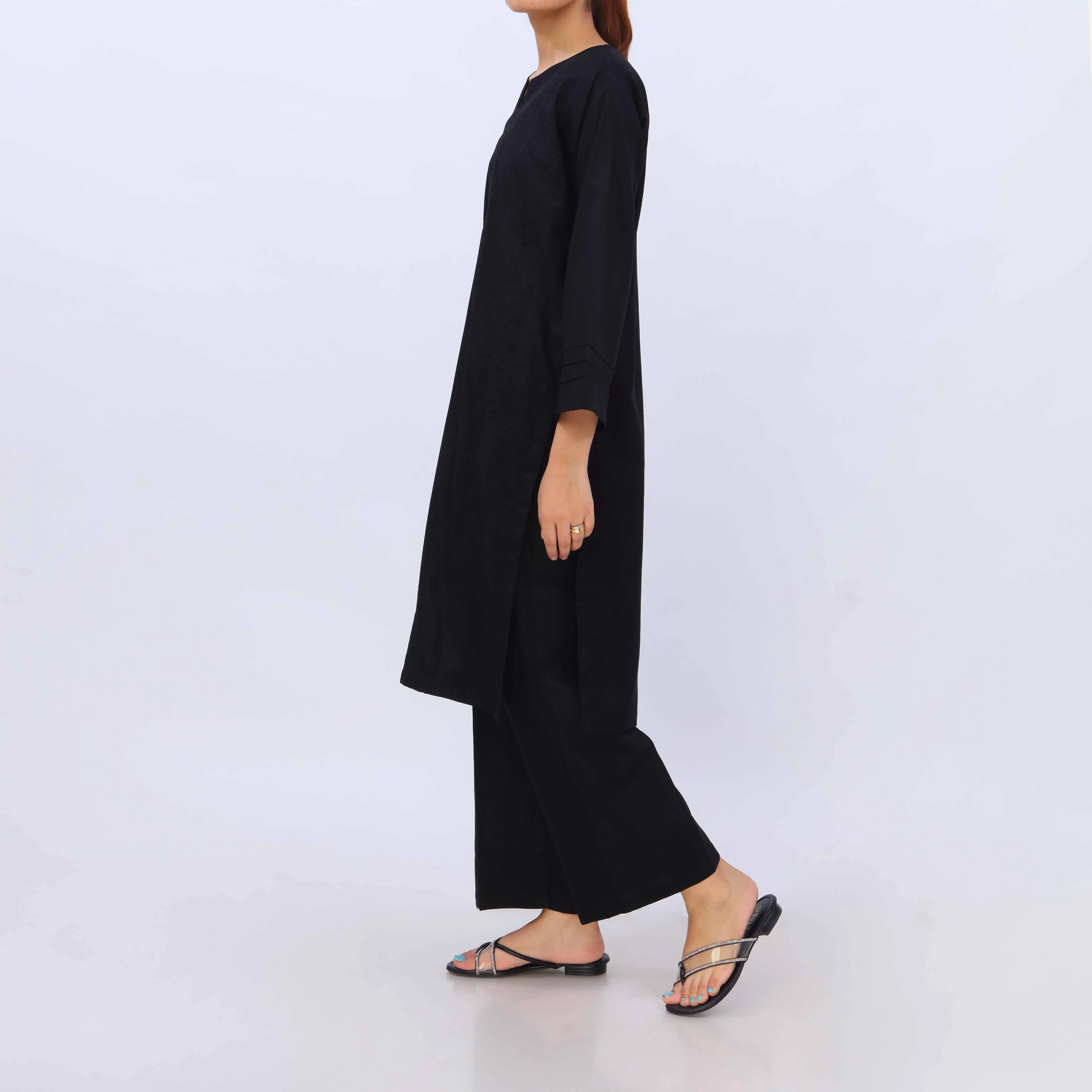 2 PC- Embroidered Cambric Suit PS5444 - Image 3