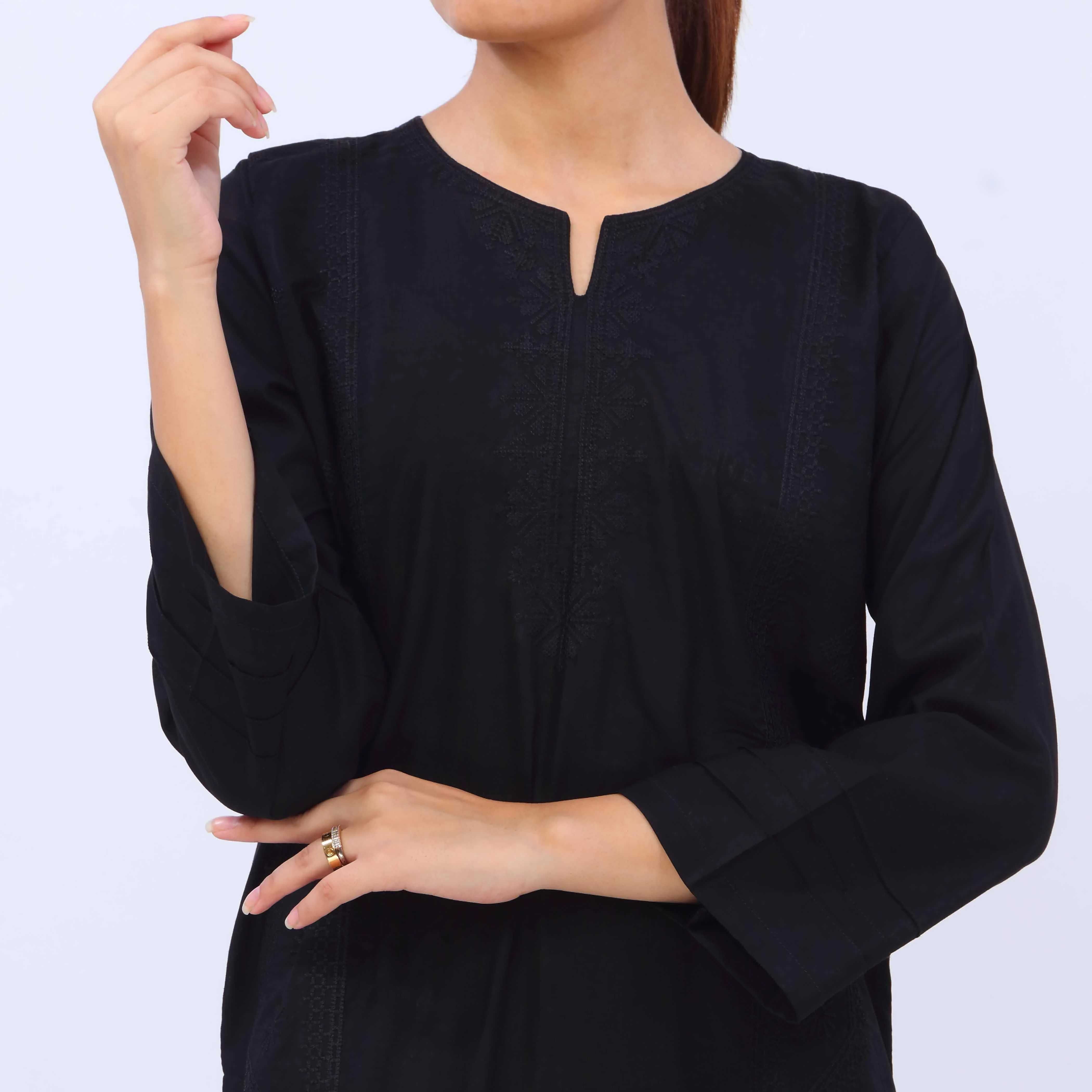 2 PC- Embroidered Cambric Suit PS5444 - Image 4