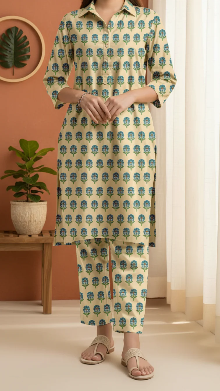 2PC Unstitched Printed Suit US5466