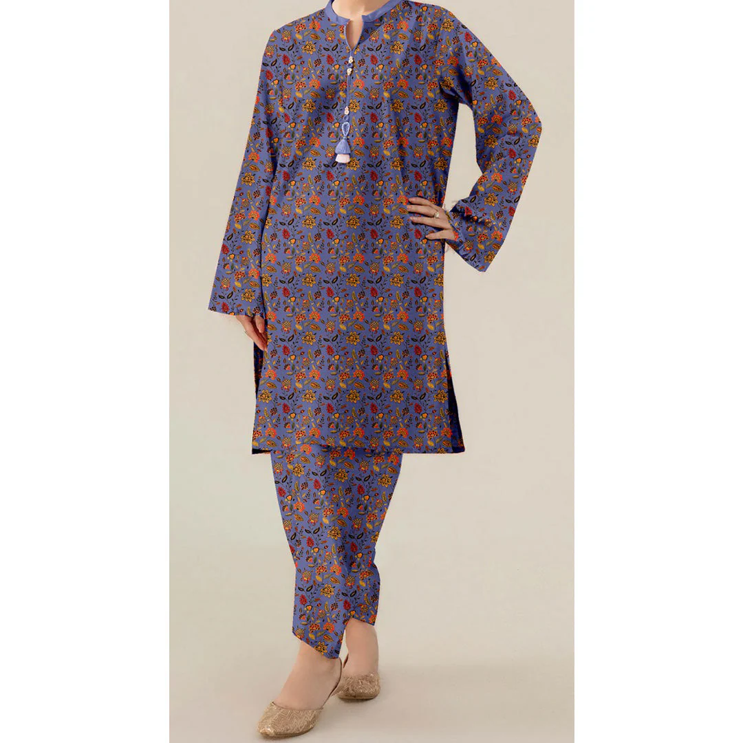 2PC Unstitched Printed Suit US5523 - Image 2