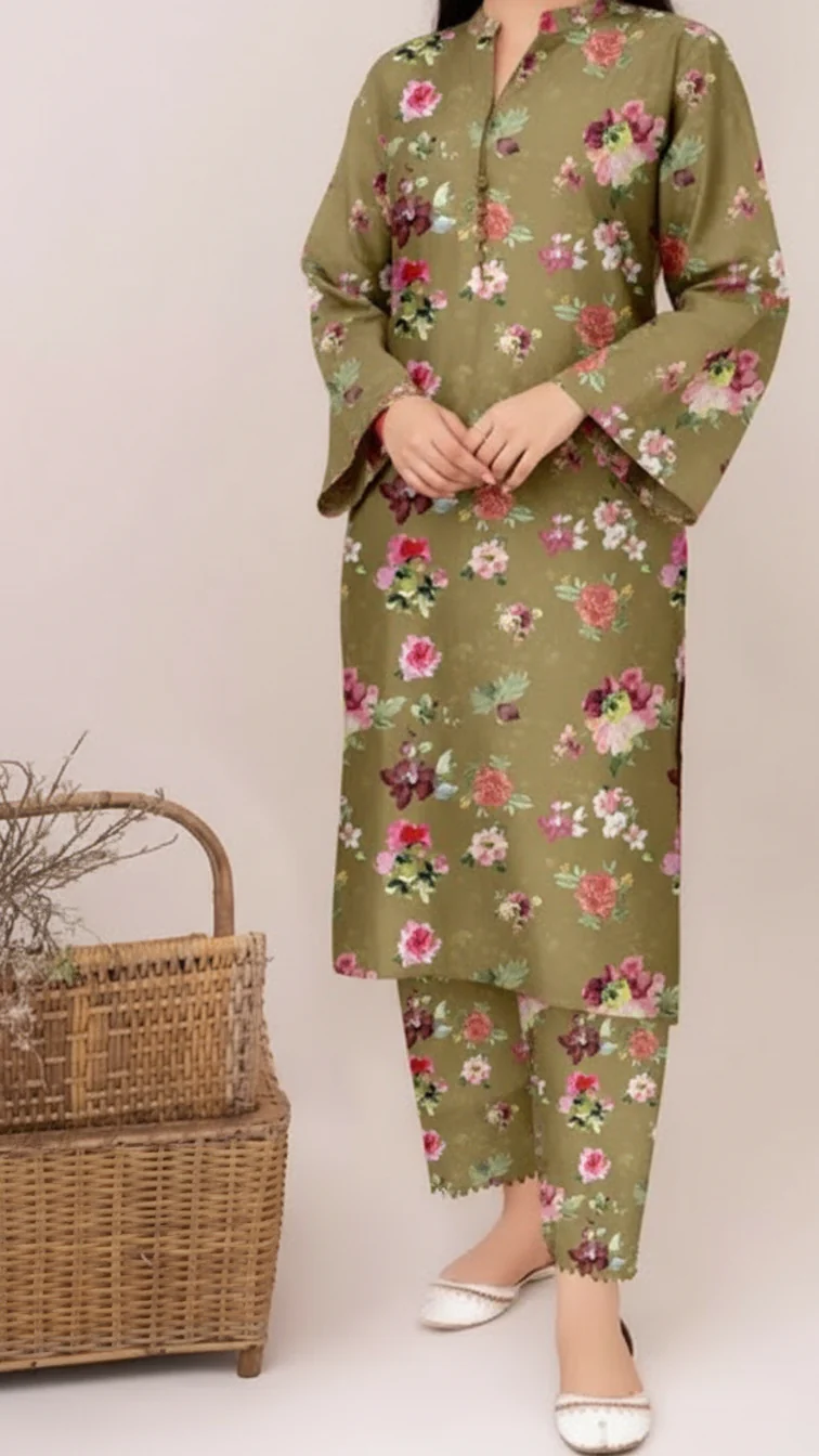 2PC Unstitched Printed Suit US5526