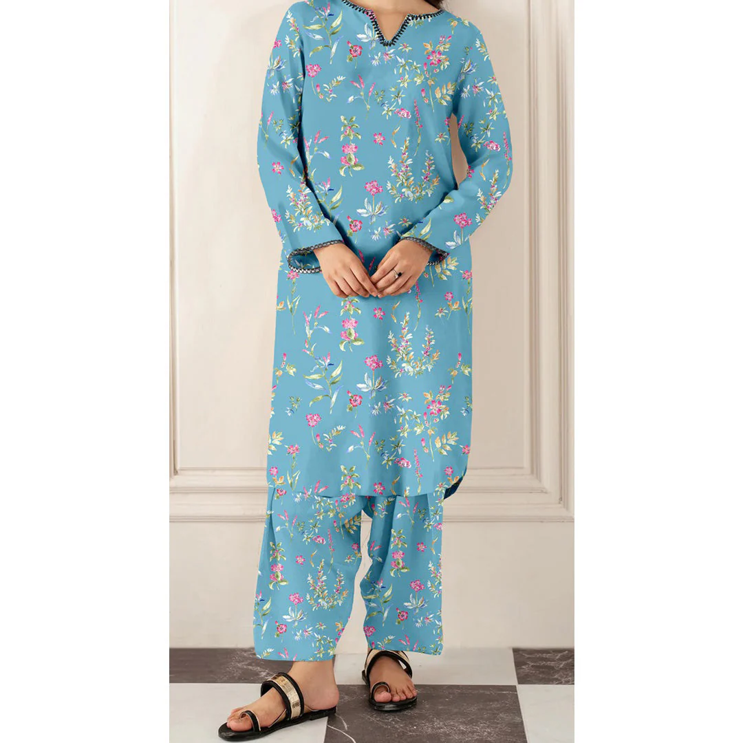 2PC Unstitched Printed Suit US5527 - Image 2