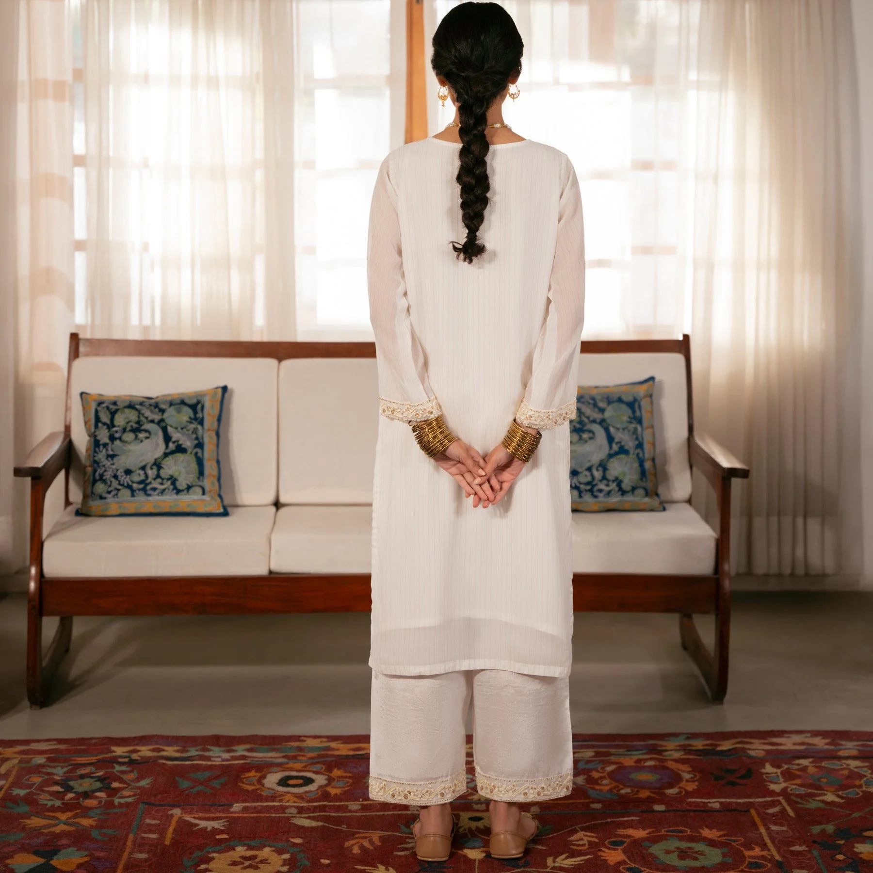 2PC- Chiffon Zari Suit PS5082 - Image 4