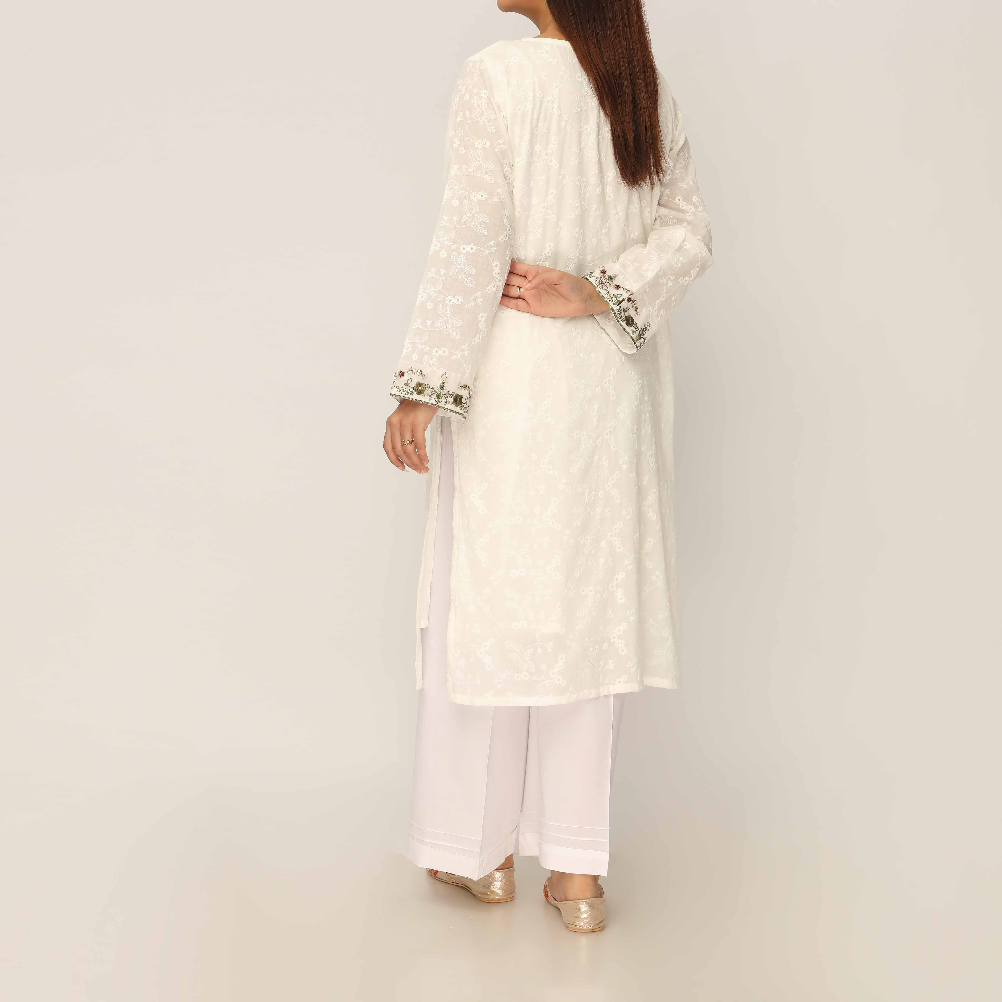 2PC- Chikan Kari Lawn Suit PS5293 - Image 4