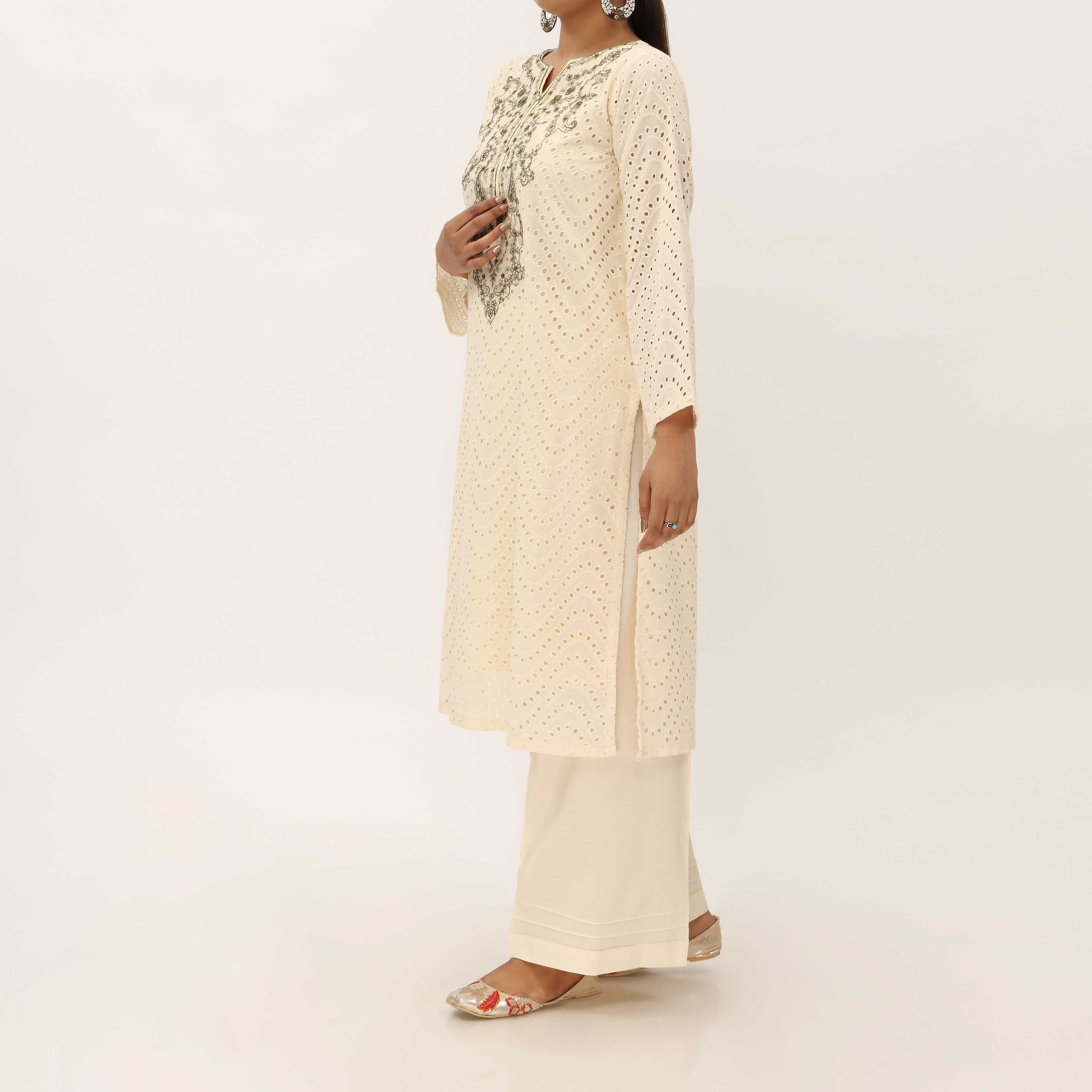 2PC- Chikankari Schifili Suit PS5292 - Image 3