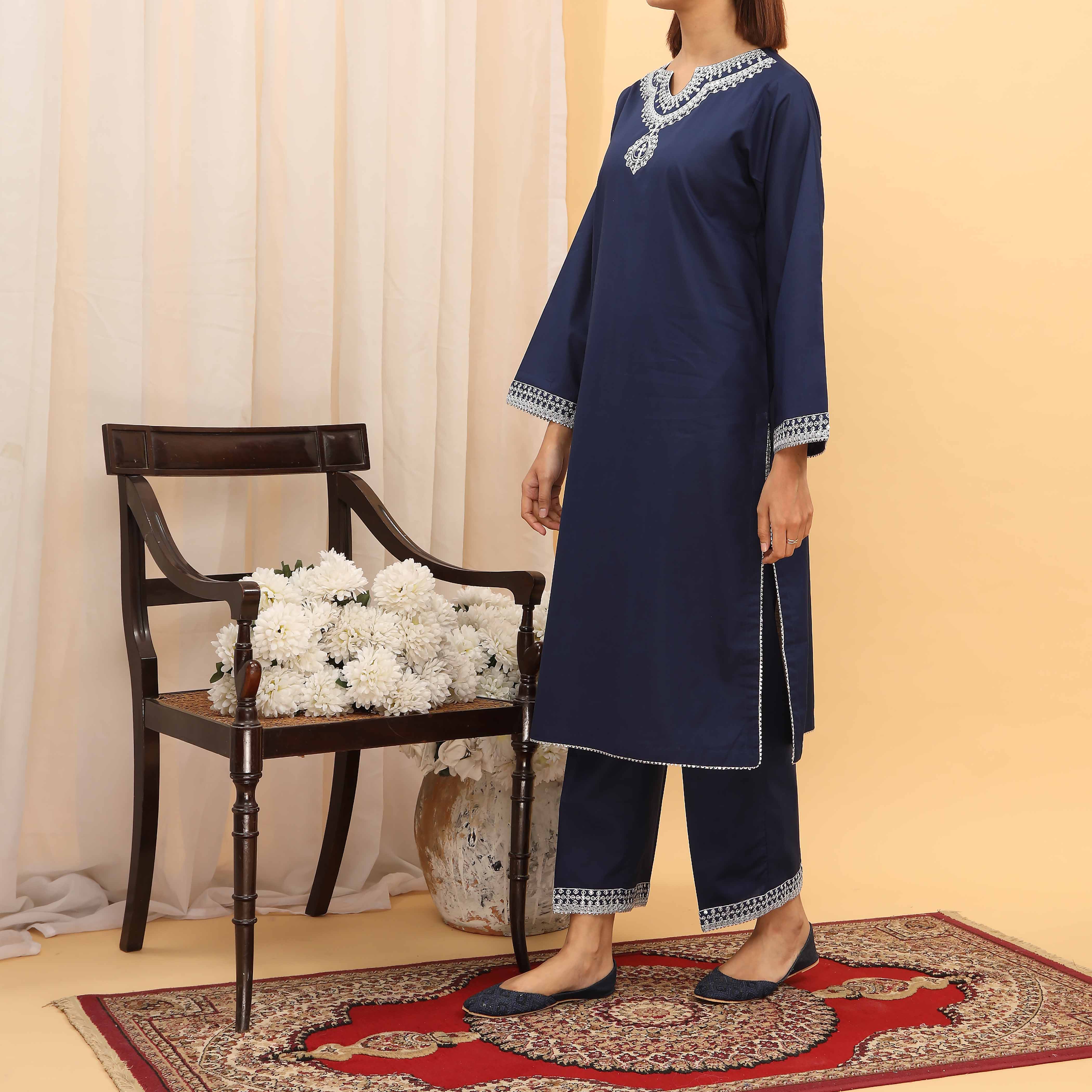 2PC- Cotton Cambric Suit PS5251 - Image 2