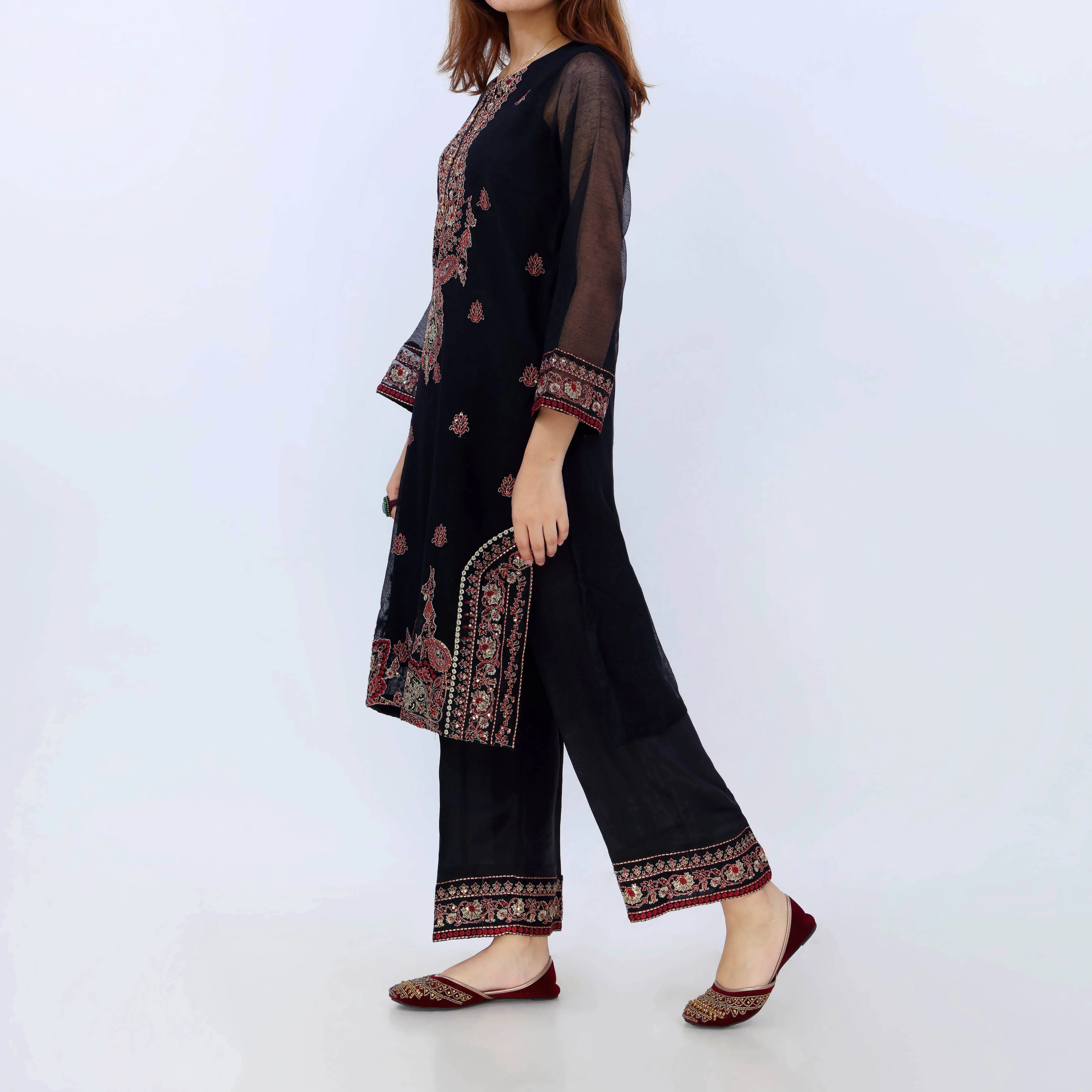 2PC- Cotton Net Suit PS5228 - Image 4