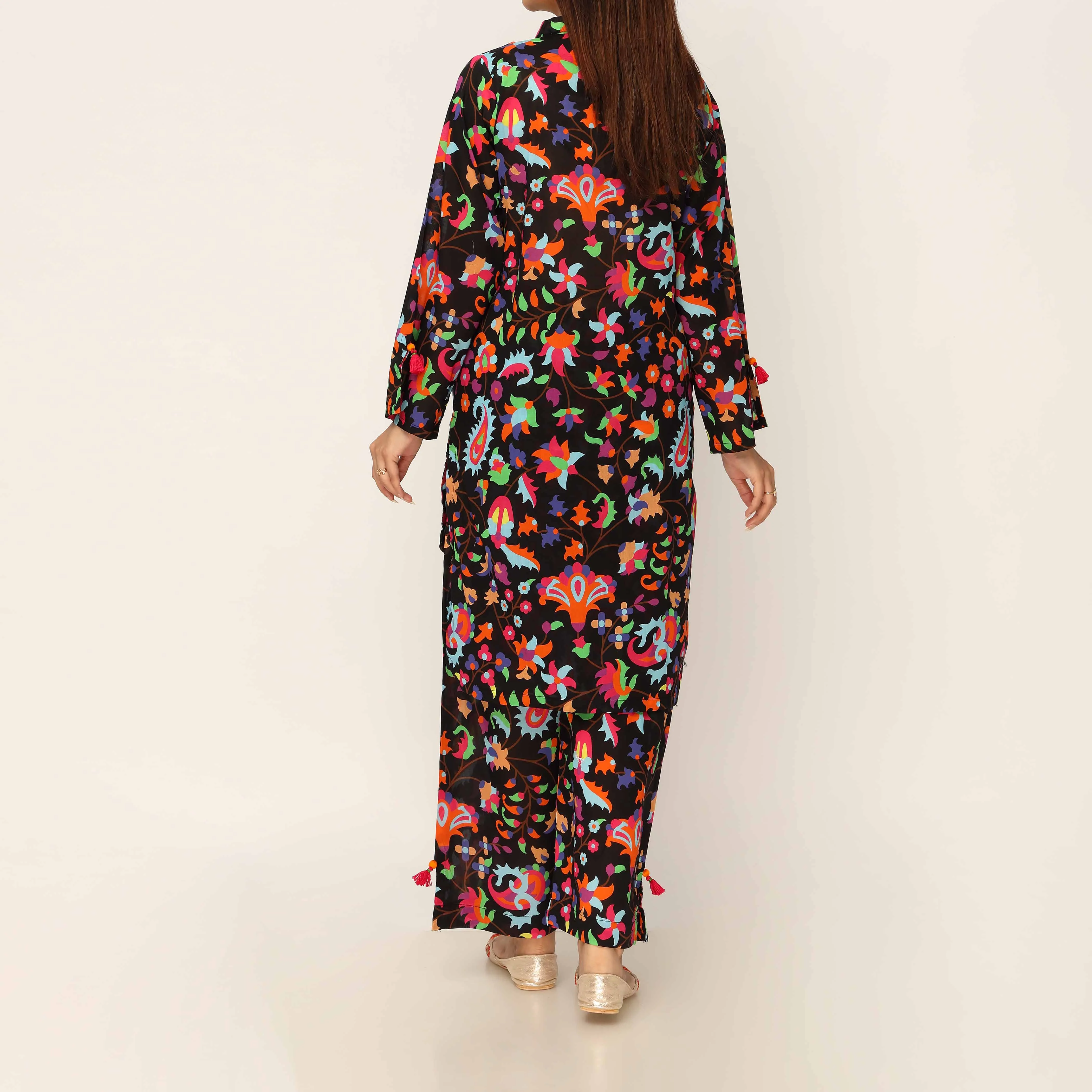 2PC- Digital Printed Cambric Co-ord Set PS5164 - Image 4