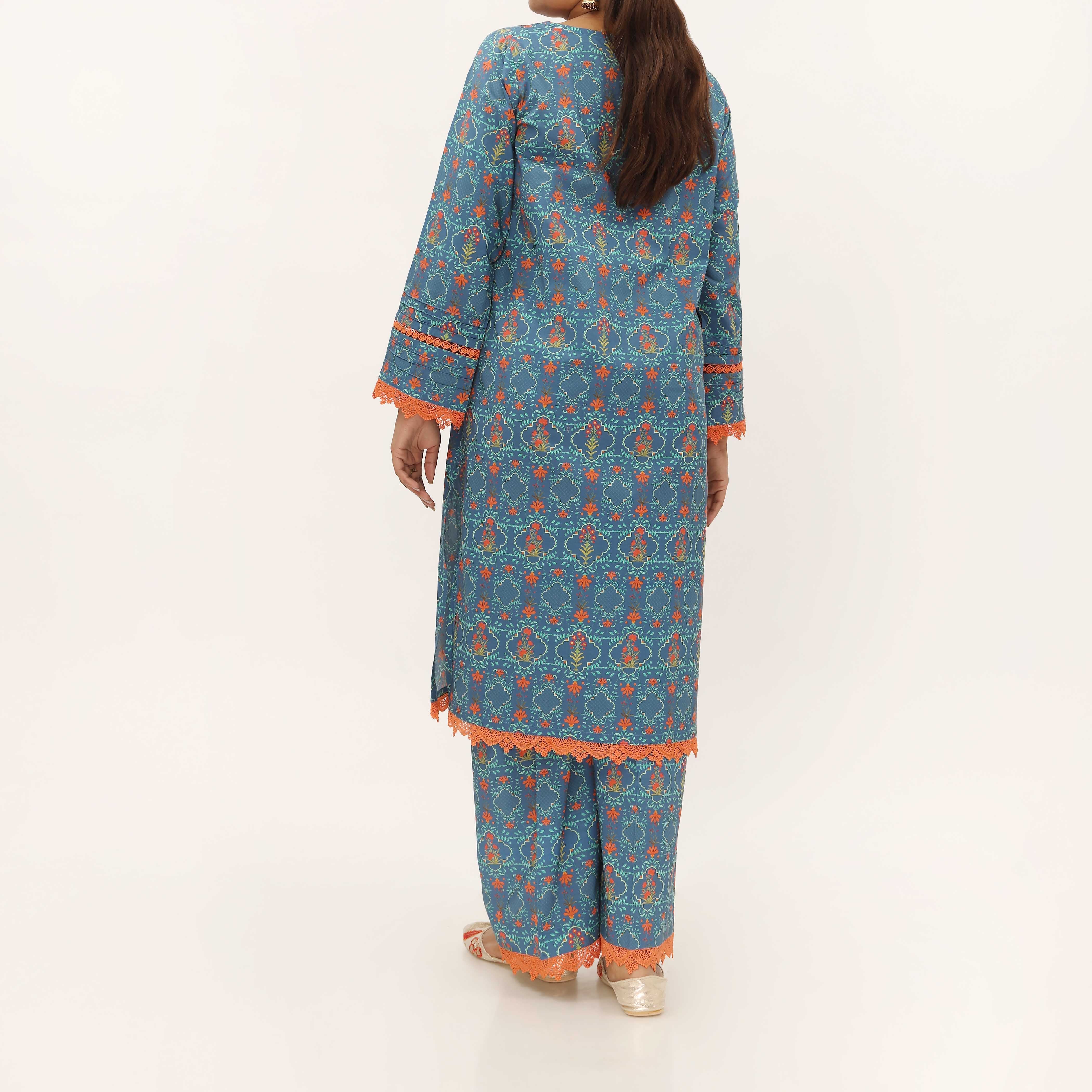 2PC- Digital Printed Cambric Suit PS5135 - Image 4