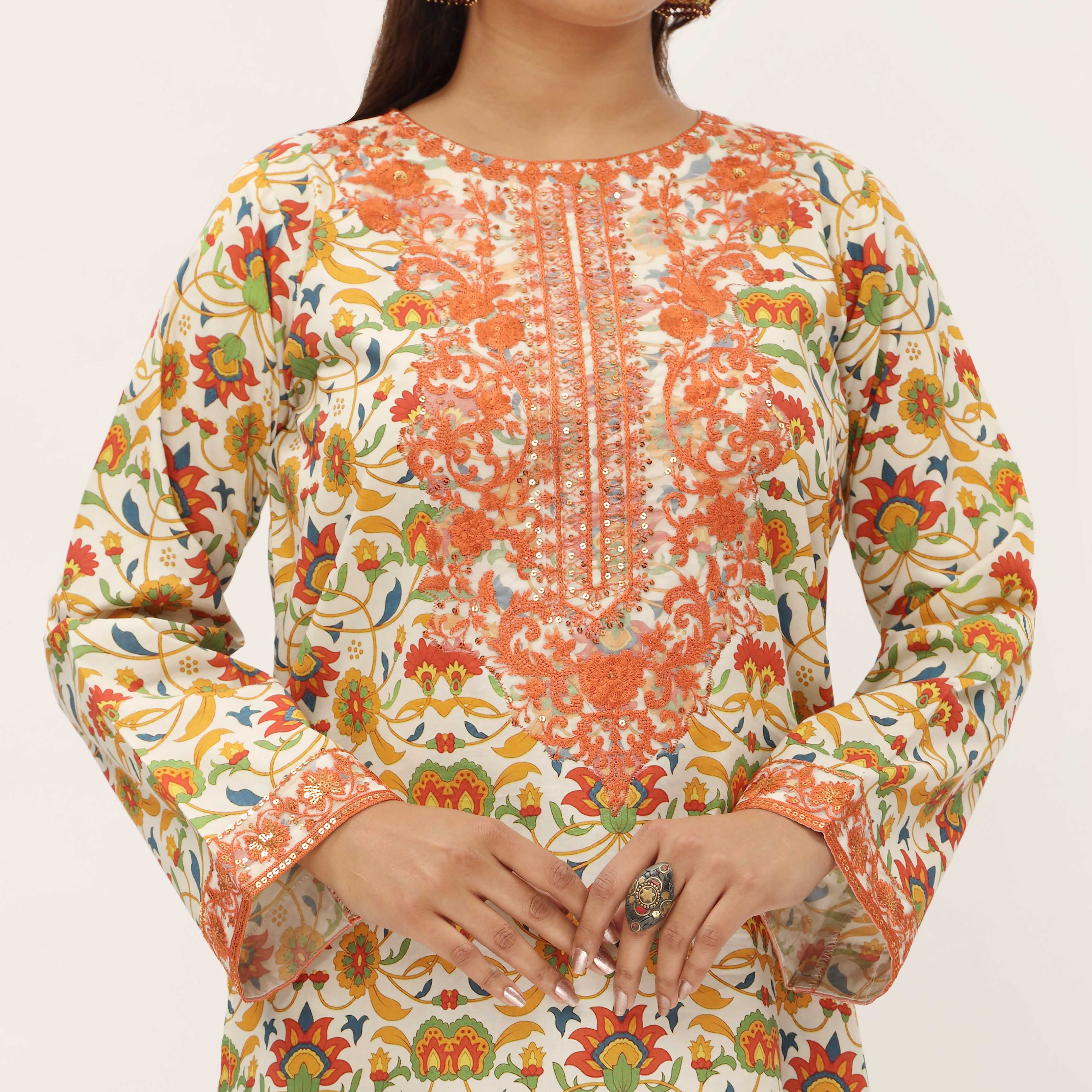 2PC- Digital Printed Cambric Suit PS5170 - Image 4