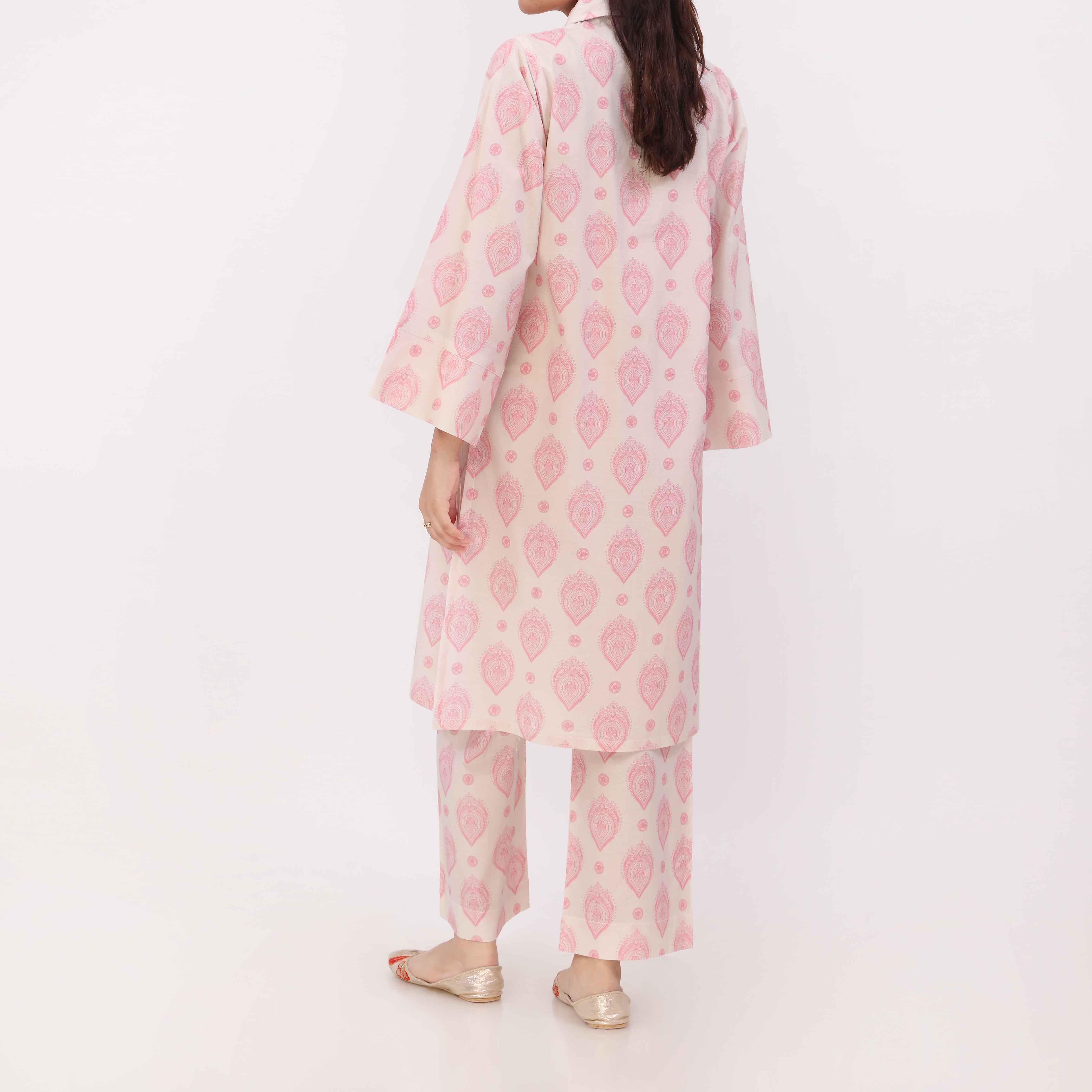 2PC Digital Printed Cotton Cambric Co-Ord Set PW5028 - Image 5