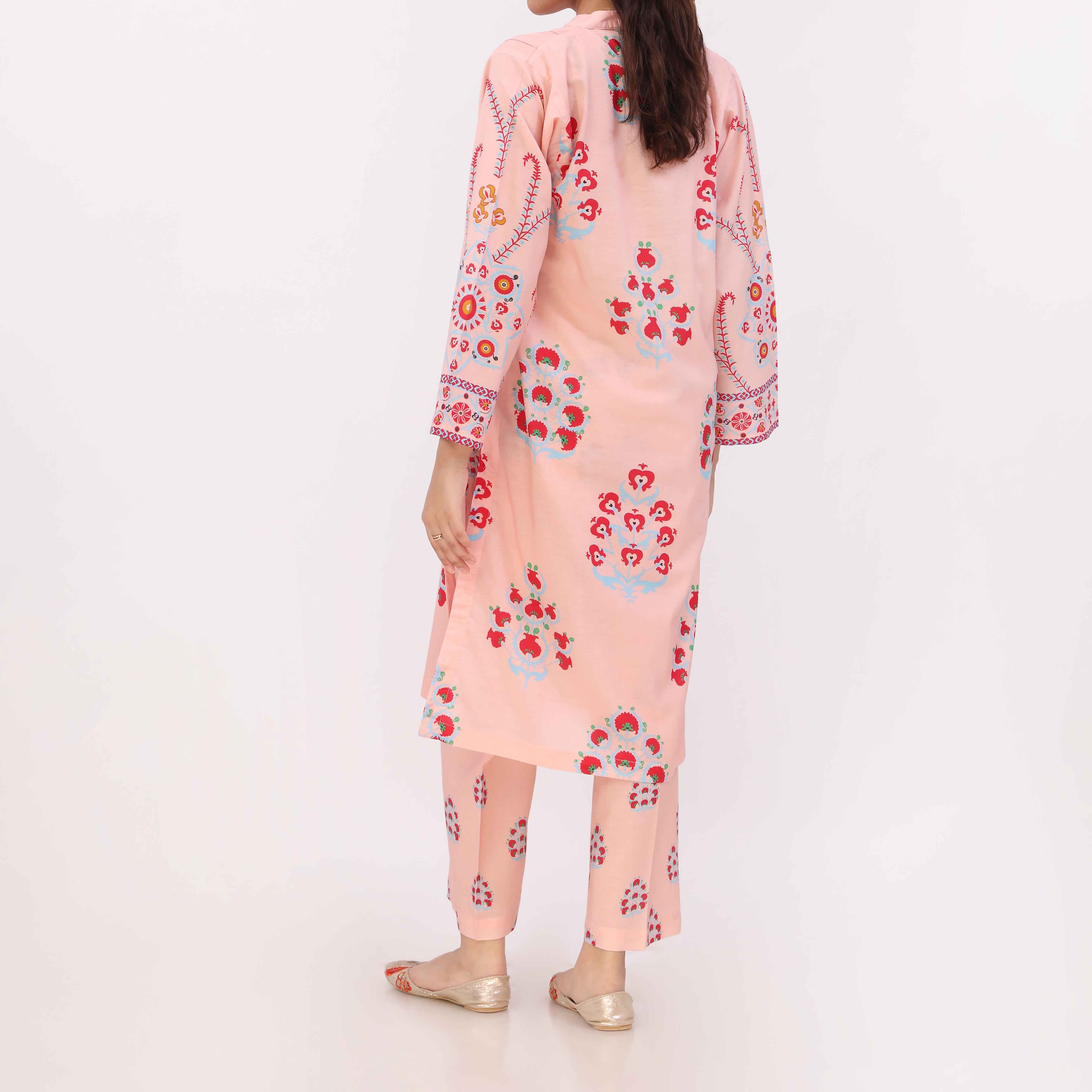 2PC Digital Printed Cotton Cambric Co-Ord Set PW5106 - Image 5