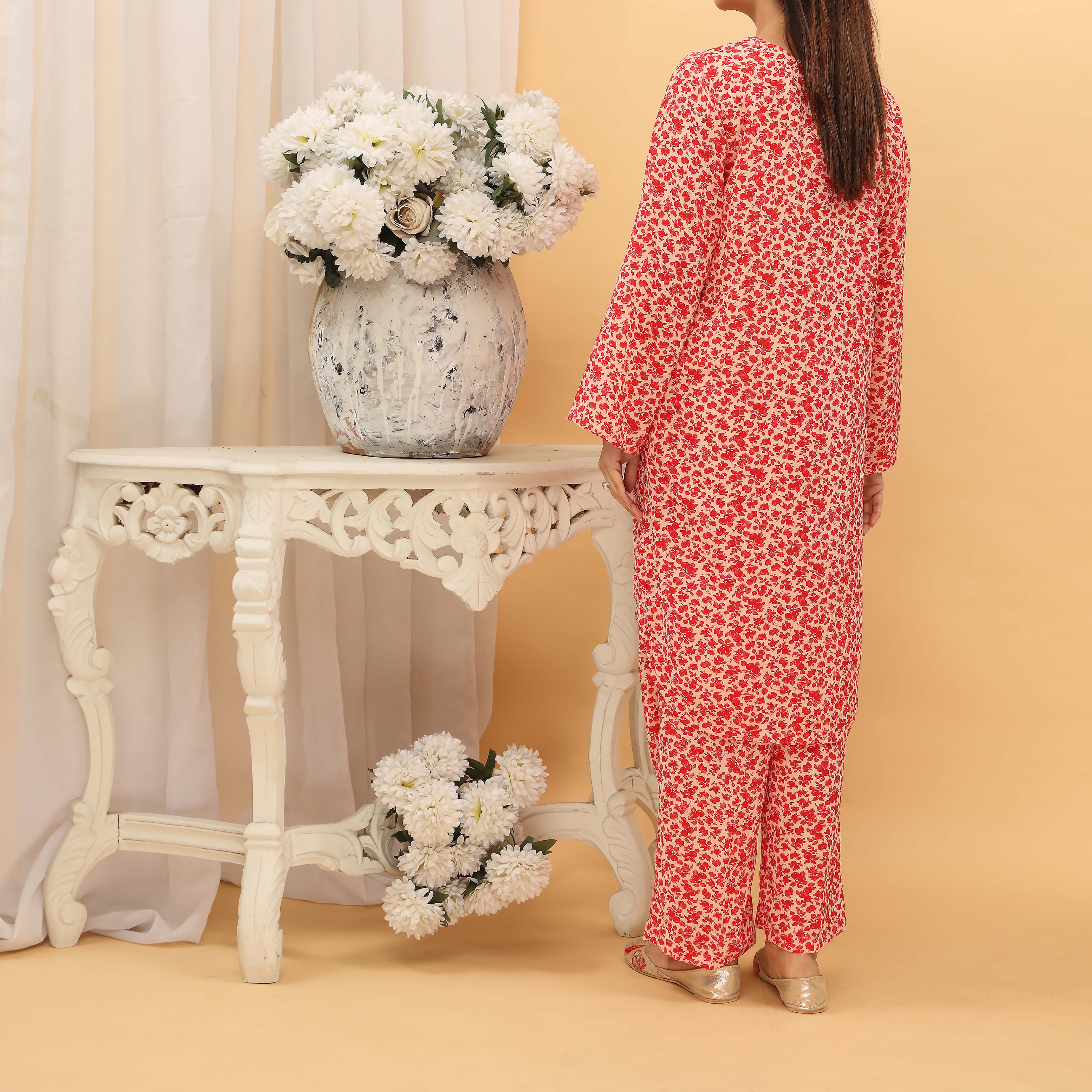 2PC- Digital Printed Grip Silk Co-Ord Set PS5320 - Image 3