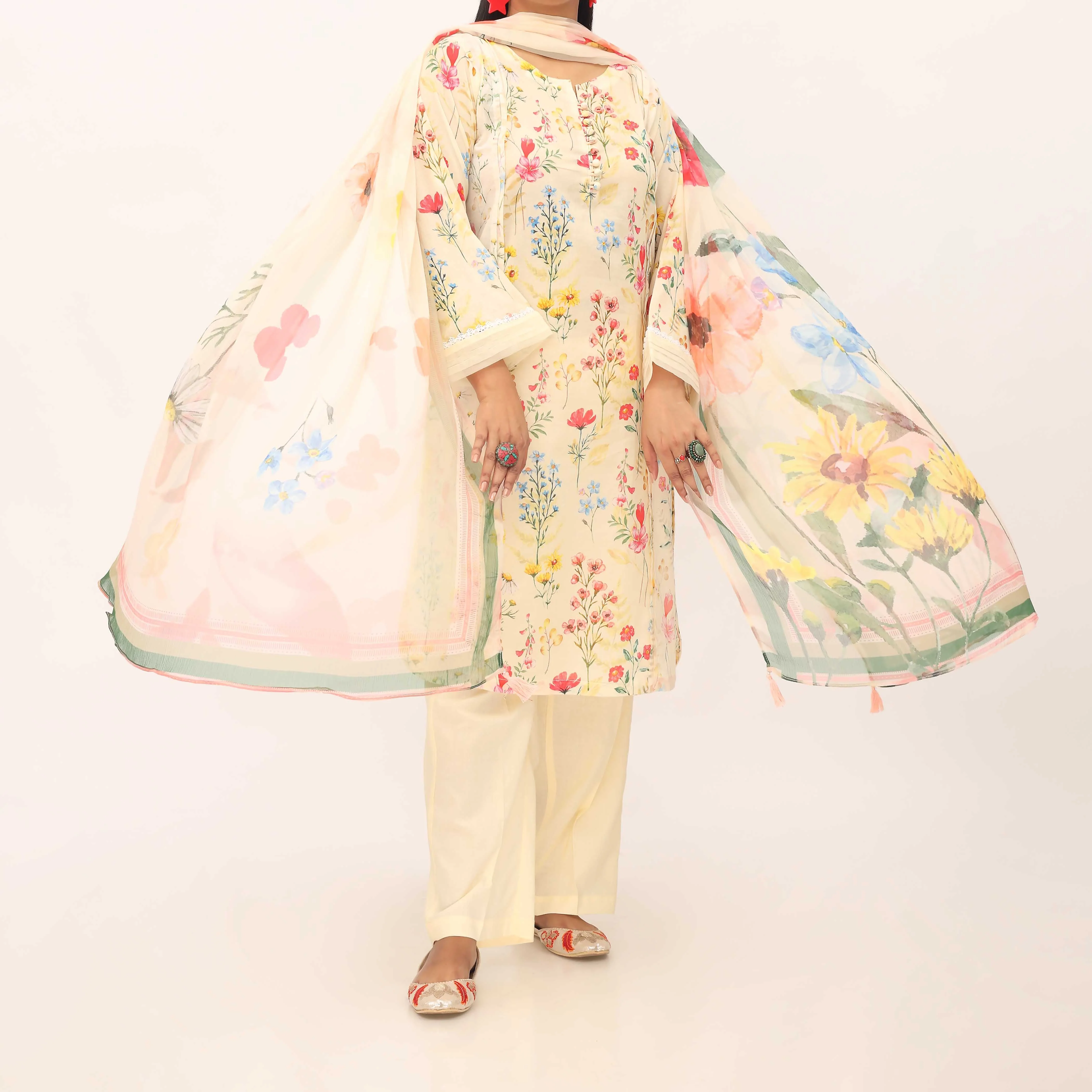 2PC- Digital Printed Lawn Suit PS5383