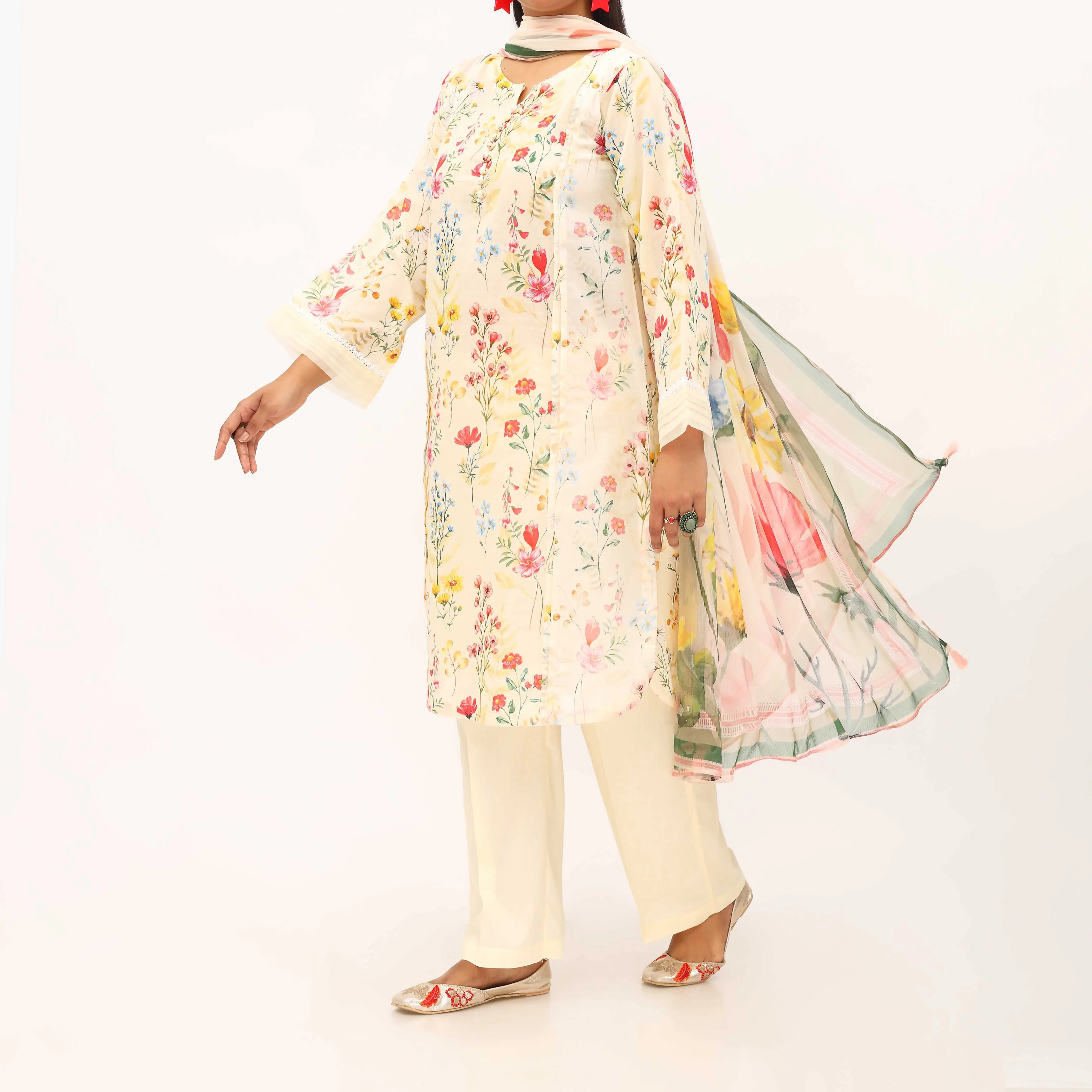 2PC- Digital Printed Lawn Suit PS5383 - Image 3