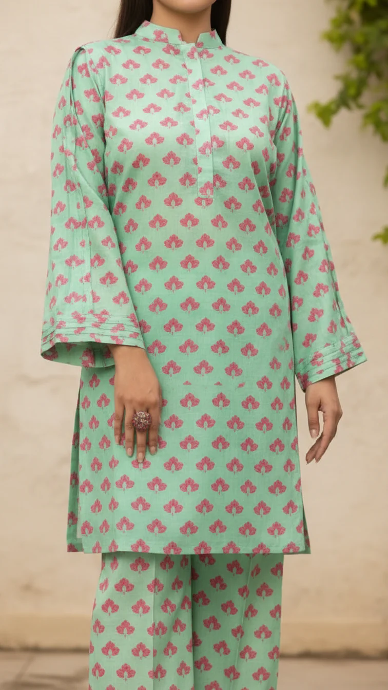 2PC- Digital Printed Lawn Suit PS5397