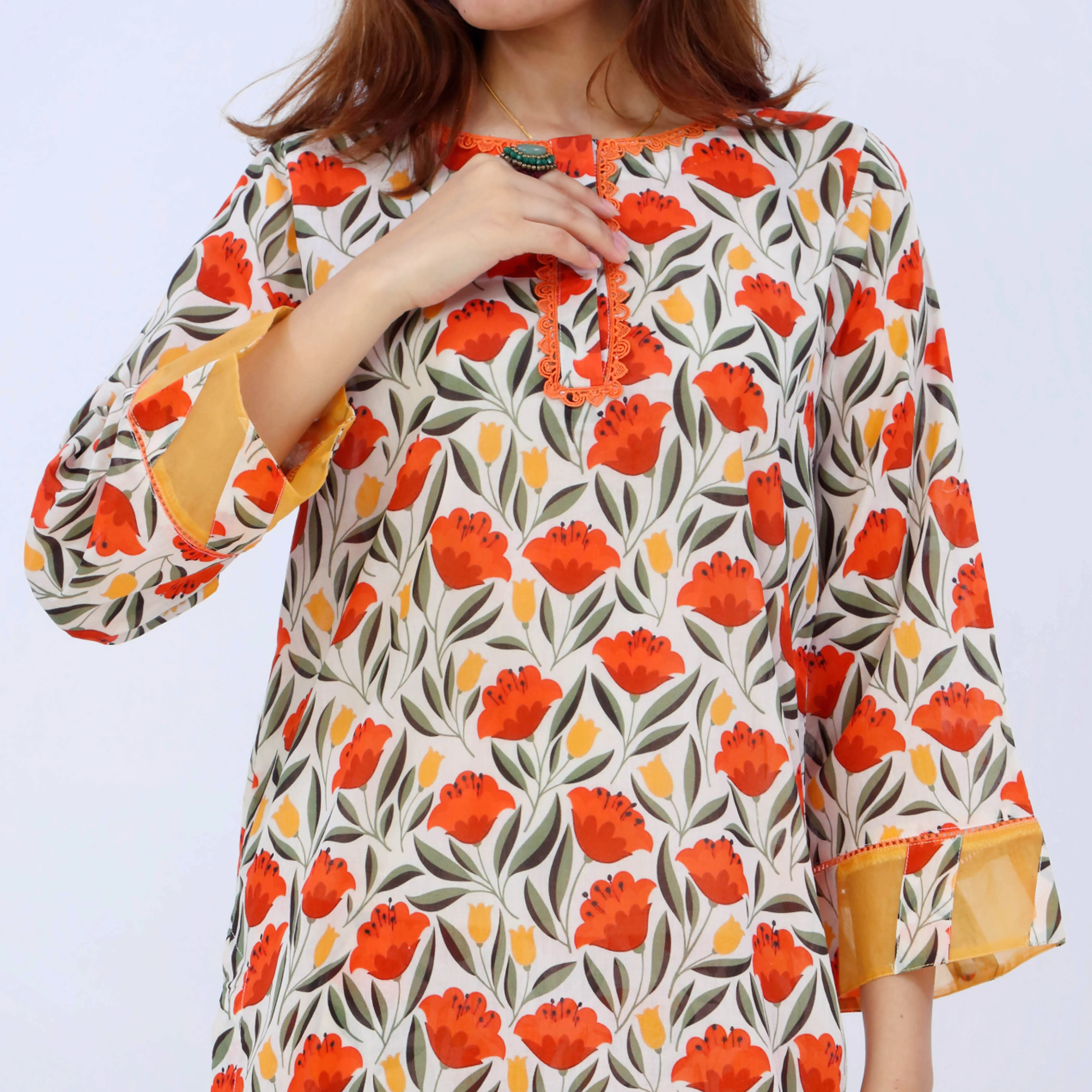 2PC- Digital Printed Lawn Suit PS5511 - Image 2
